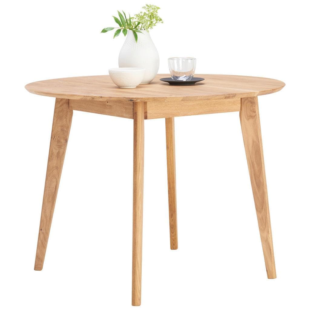 Cantus Esstisch Wildeiche Massiv Rund Konisch