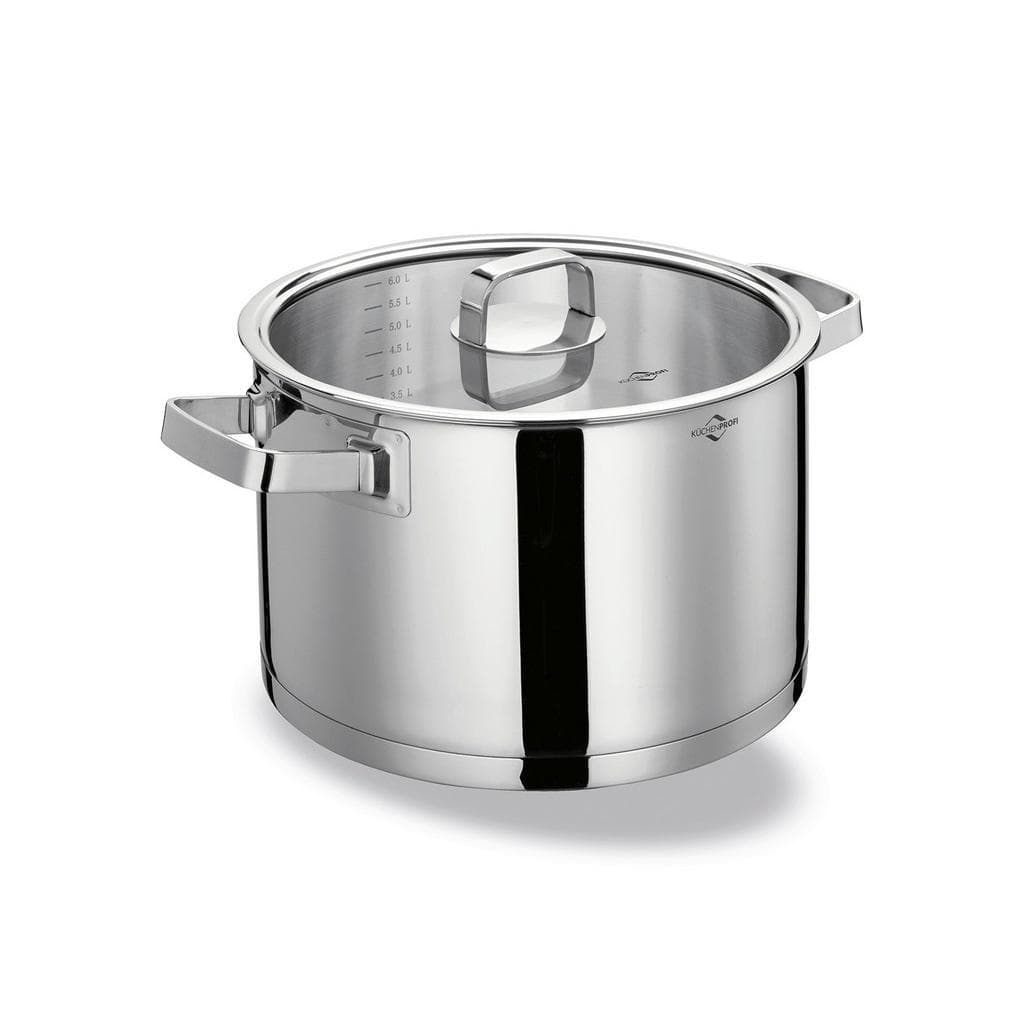 Küchenprofi Kochtopf SAN Remo 6,5 L Silber Metall