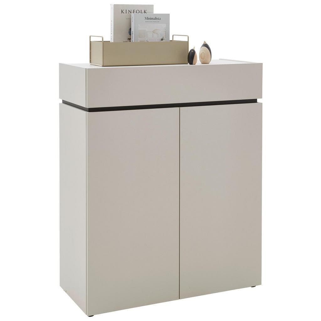 Voleo Kommode Kaschmir Holzwerkstoff 2 Fächer 1 Schublade 90x111x40 cm