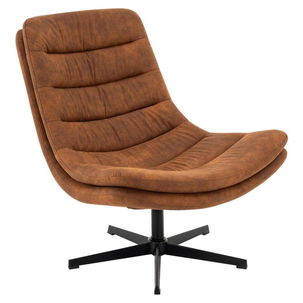 Livetastic Sessel Cognac Textil Wohnzimmer