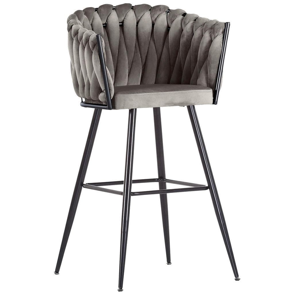 Landscape Barhocker Couture Anthrazit Flechtoptik