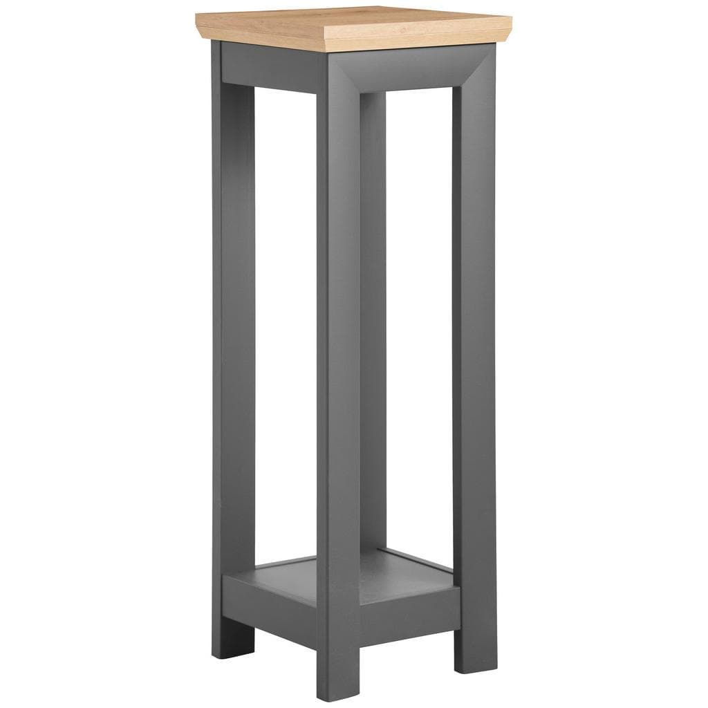 Hom`in Blumenständer Anthrazit Eiche Holzwerkstoff