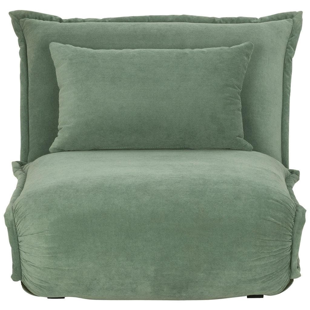 Mid.you Schlafsessel Grün mit Liegefunktion