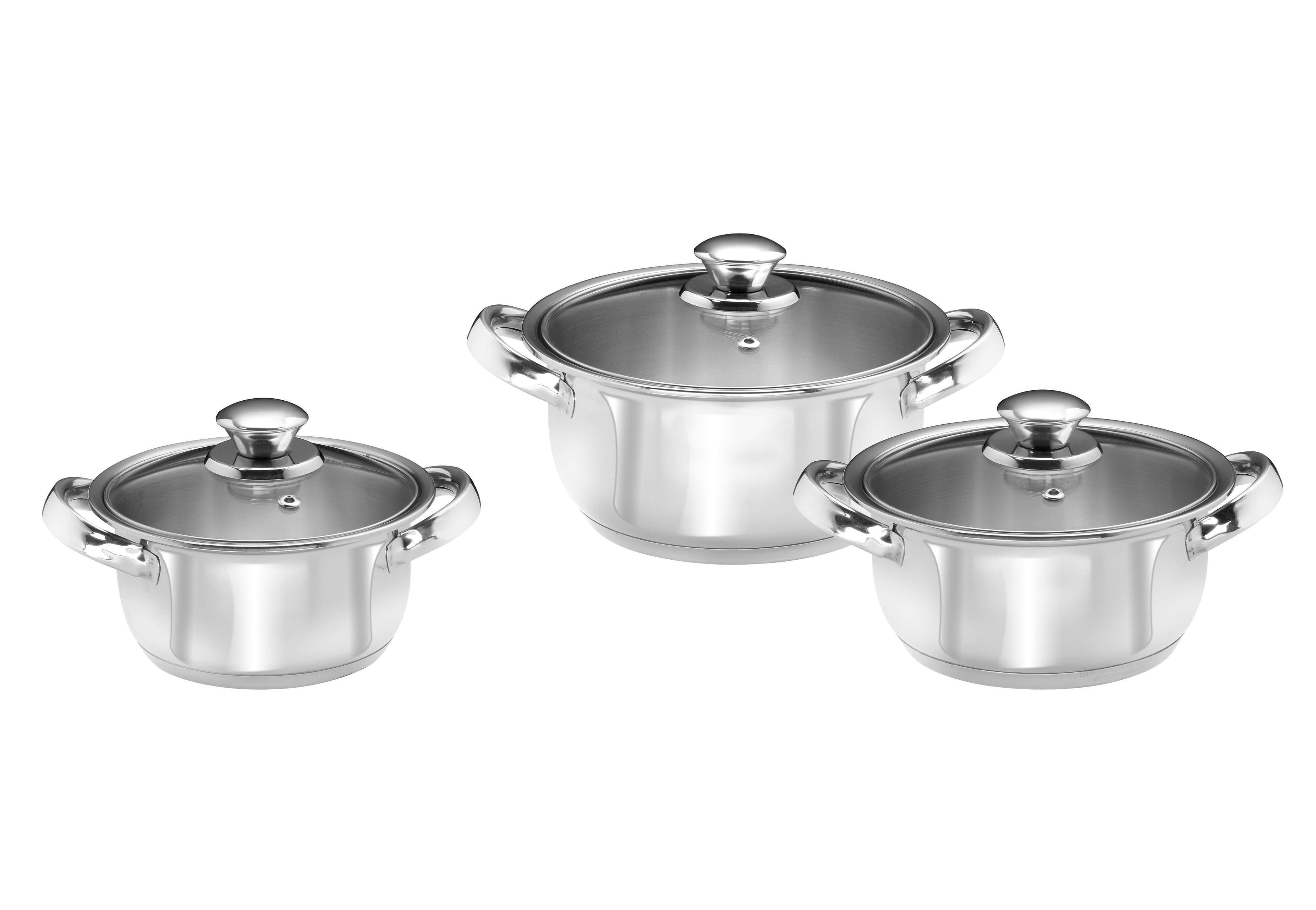 Topf-Set KING "Silver Line" Silber Edelstahl Induktion