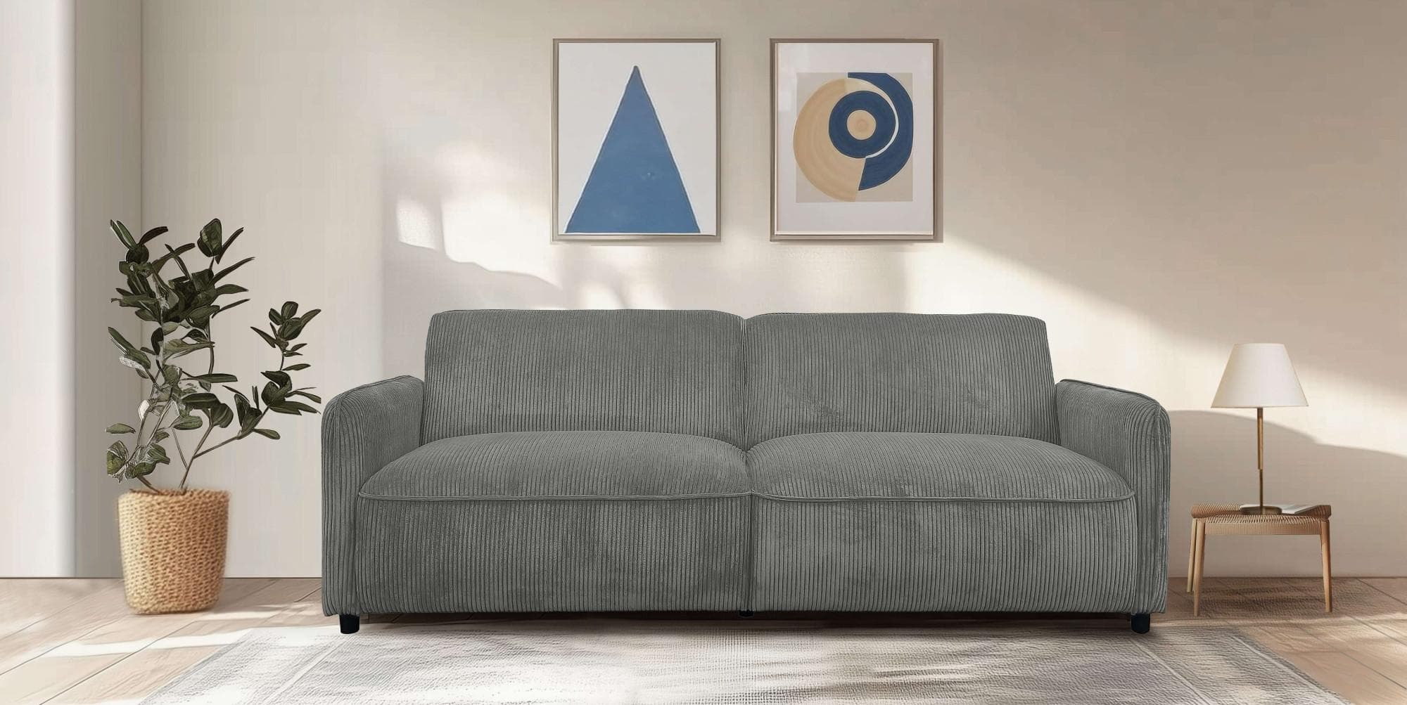 Dorel Home Alicia Schlafsofa 3-Sitzer Federkernpolsterung