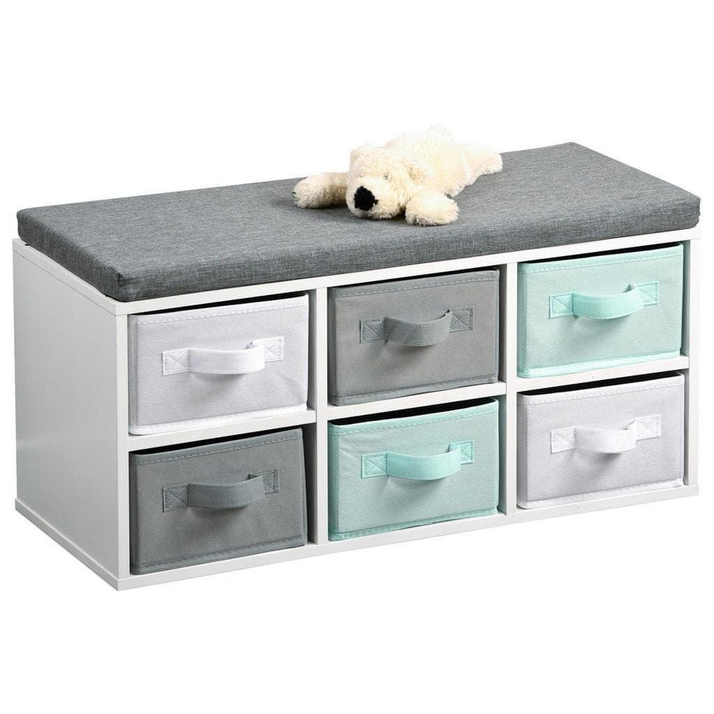 Kinderpolsterbank mit Sitzkissen - Weiß (FSC)