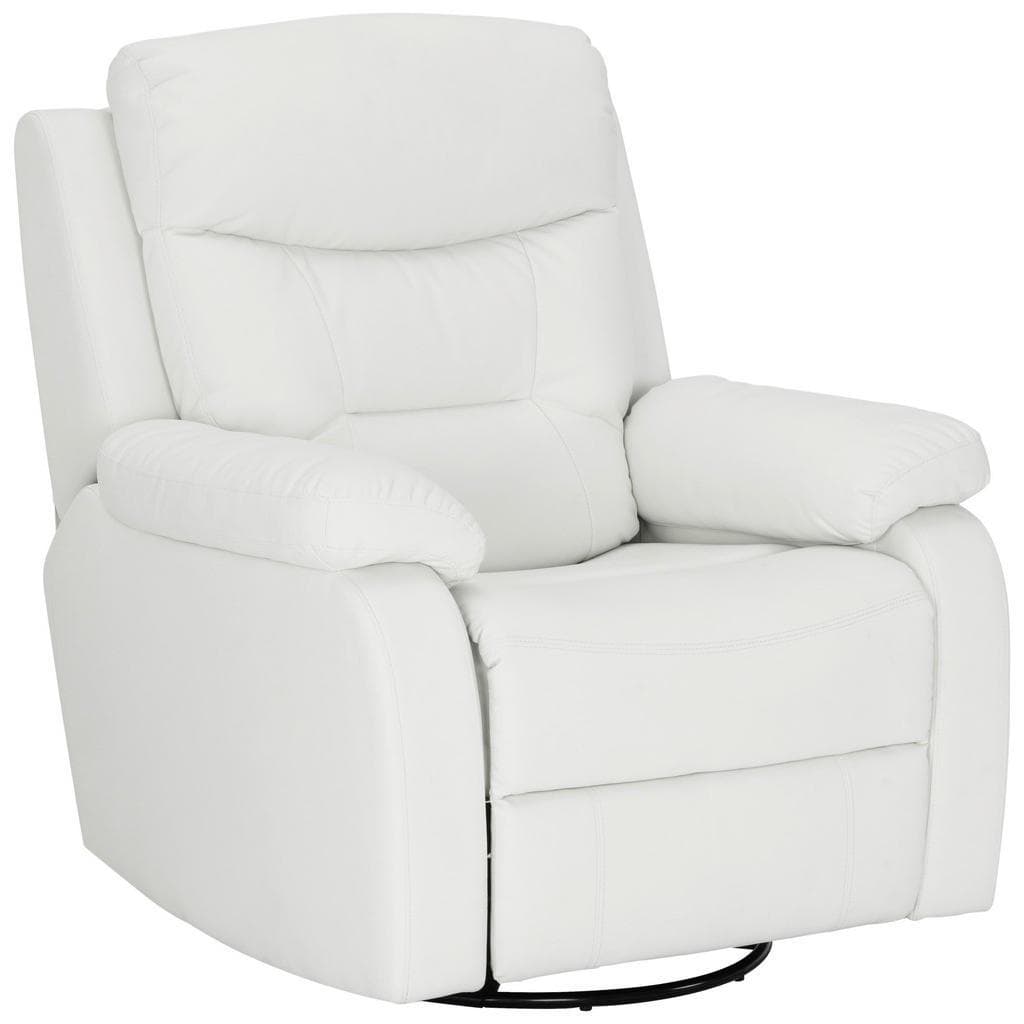 Livetastic Relaxsessel Weiß Lederlook