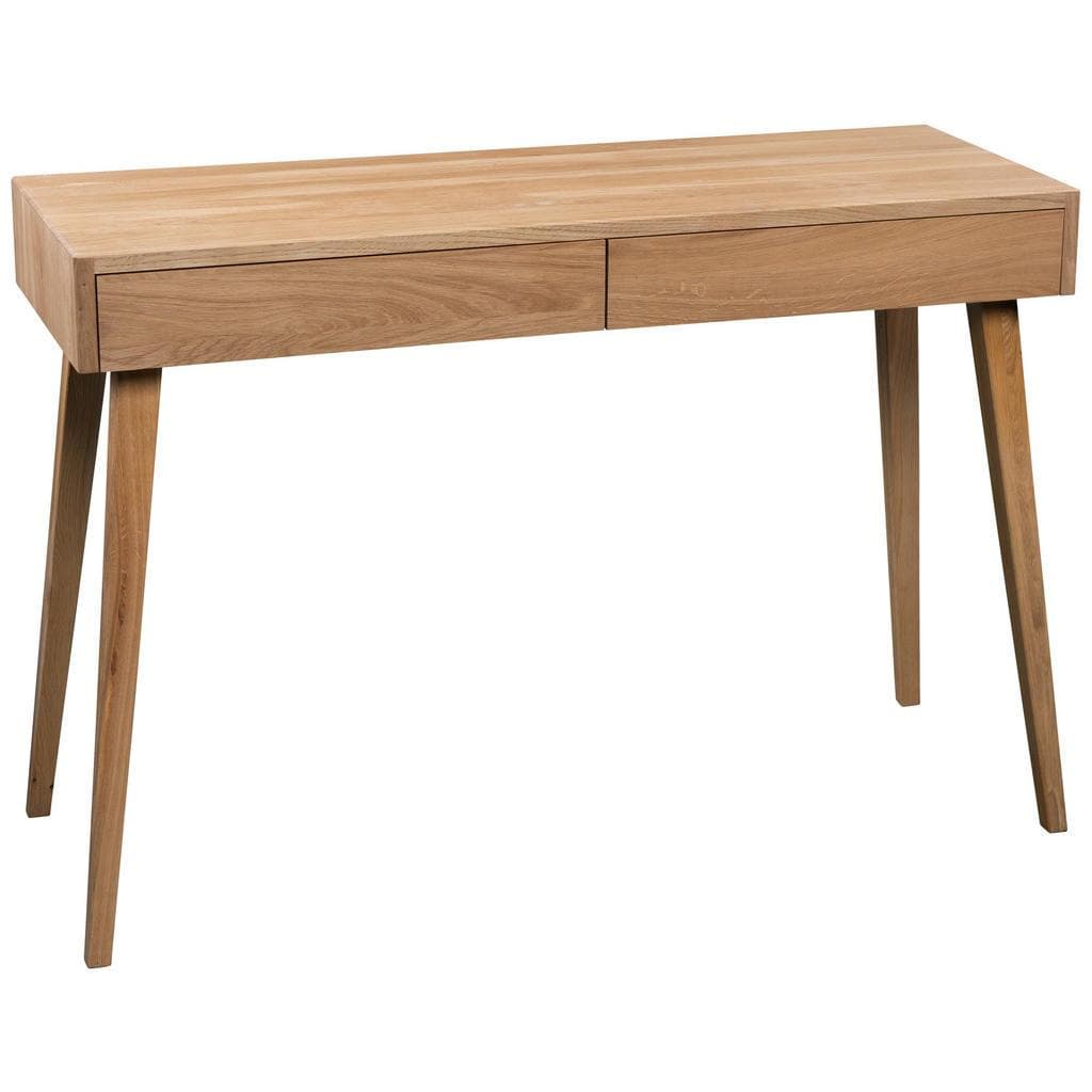 Linea Natura Konsolentisch Wildeiche Massiv 2 Schubladen