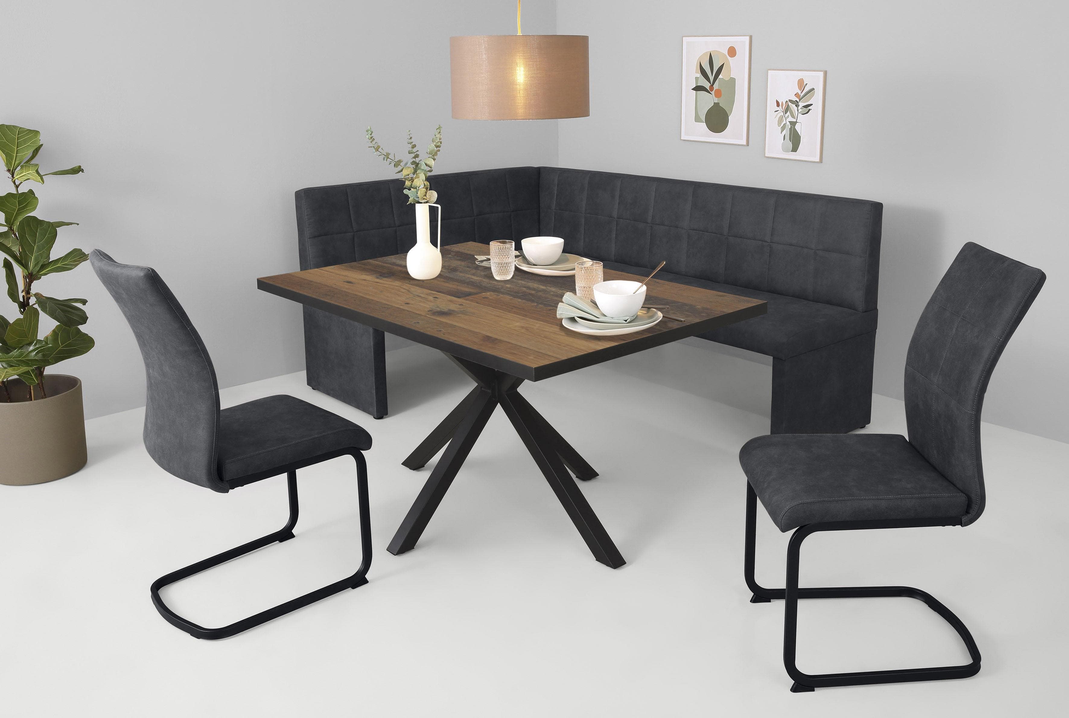 Essgruppe mit Dickkante und Microfaserbezug