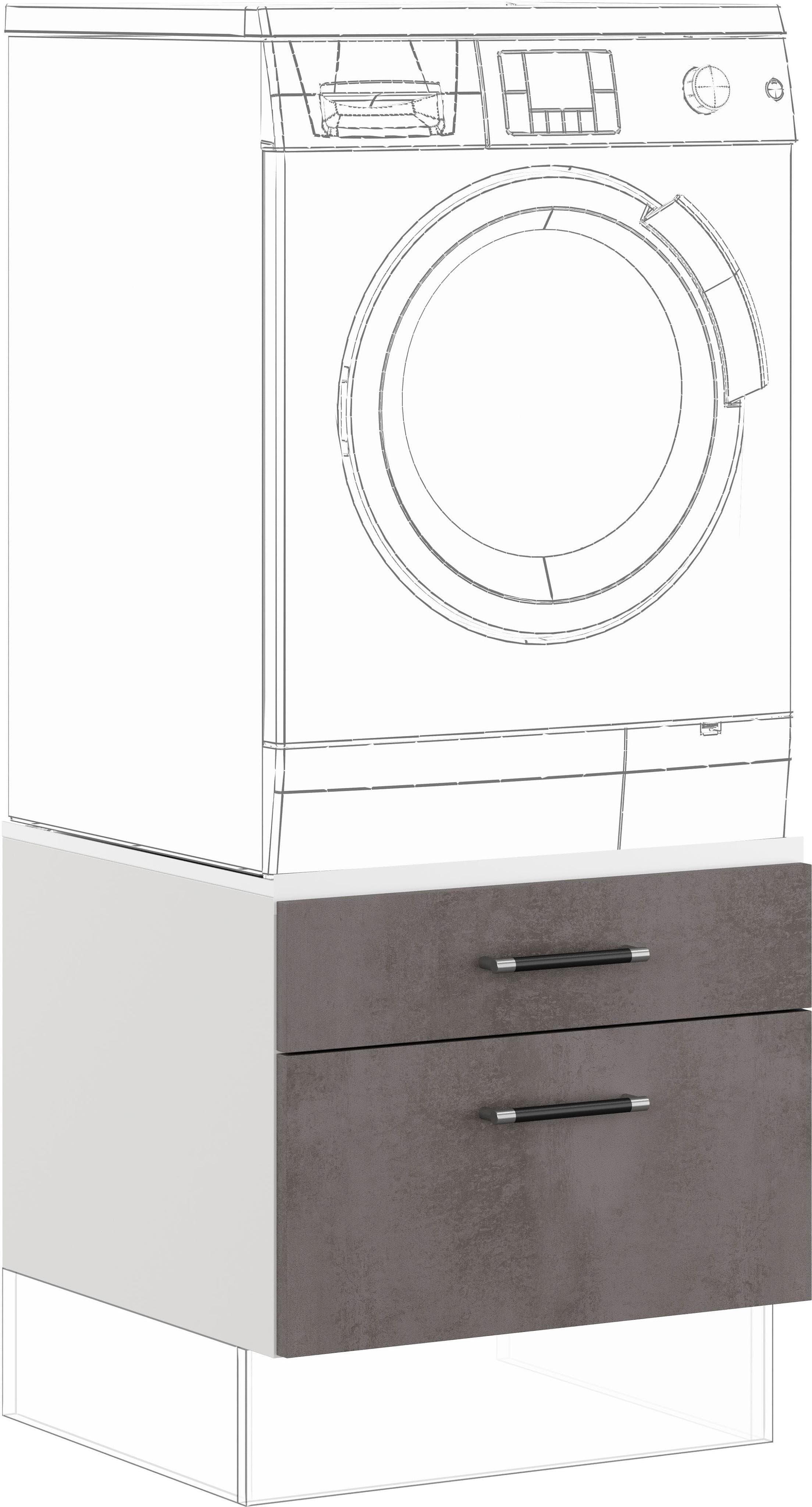 Waschmaschinenumbauschrank IMPULS KÜCHEN Prag 60 cm