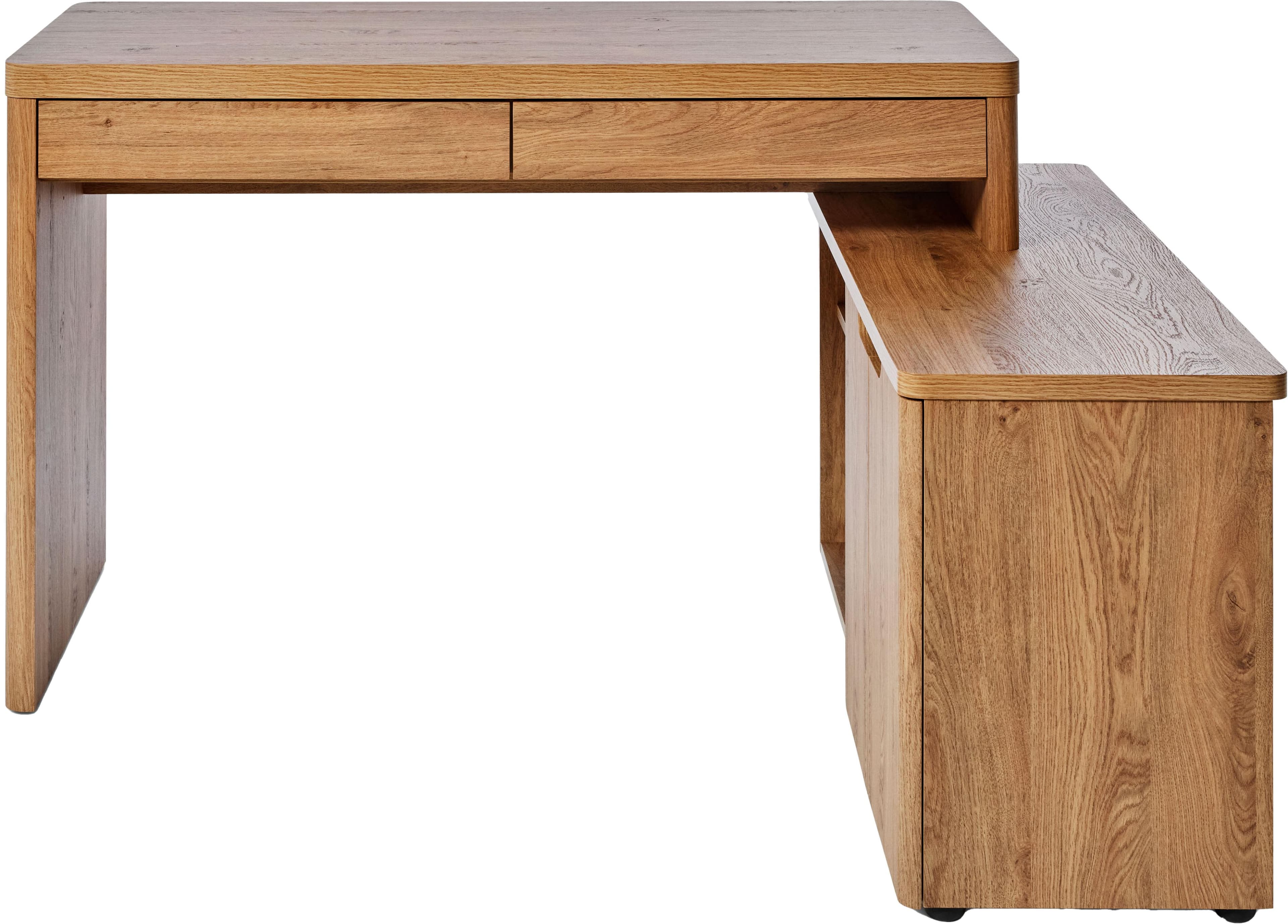 JAHNKE Eckschreibtisch LIBRE C 155 E Montana Eiche