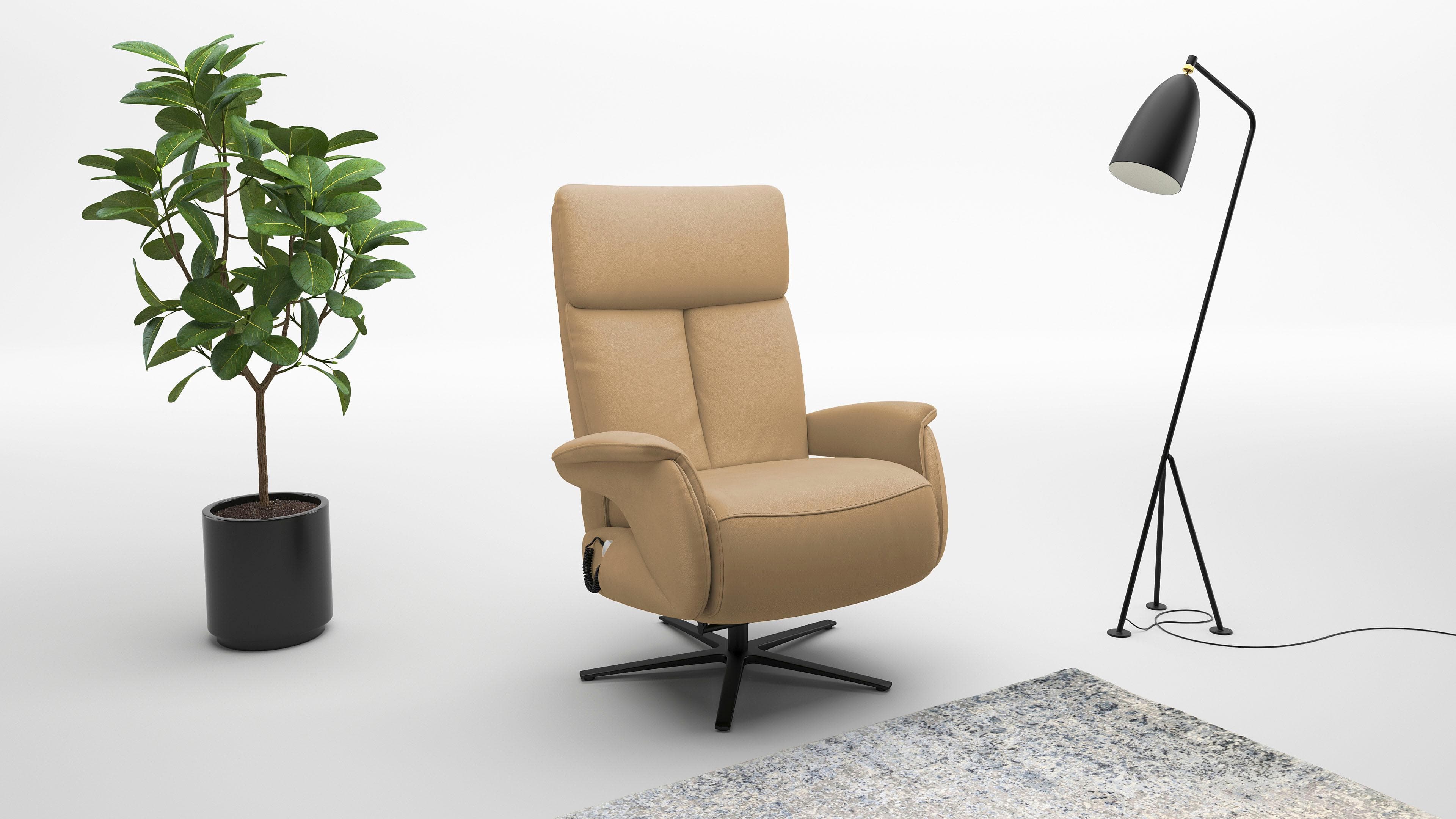Sit & More TV-Sessel Triple Seven Xtra large, bis 200kg belastbar, mit Herz-Waage Funktion, braun