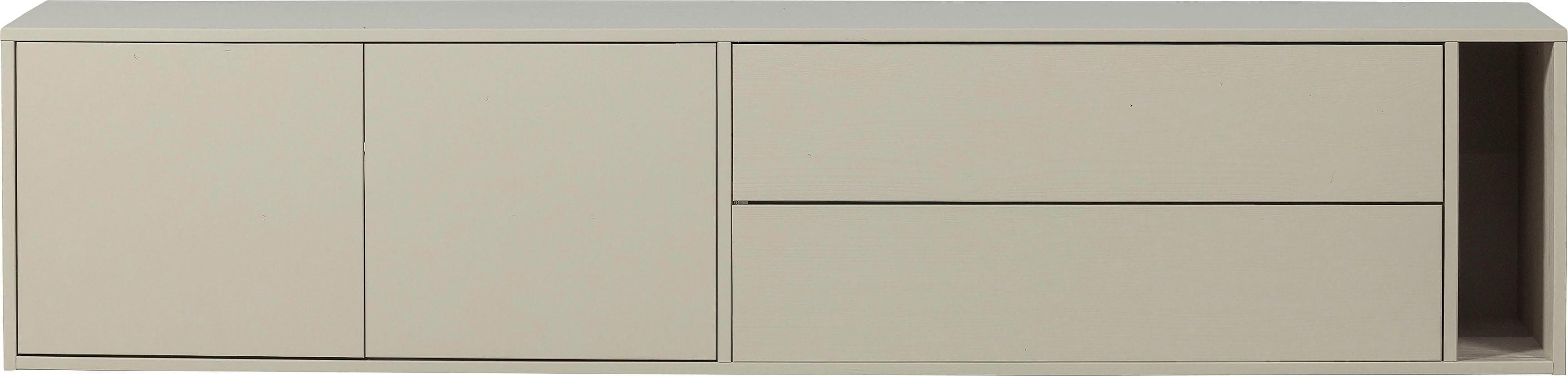 WOOOD Settle TV-Kommode Beige 200cm mit Schubladen