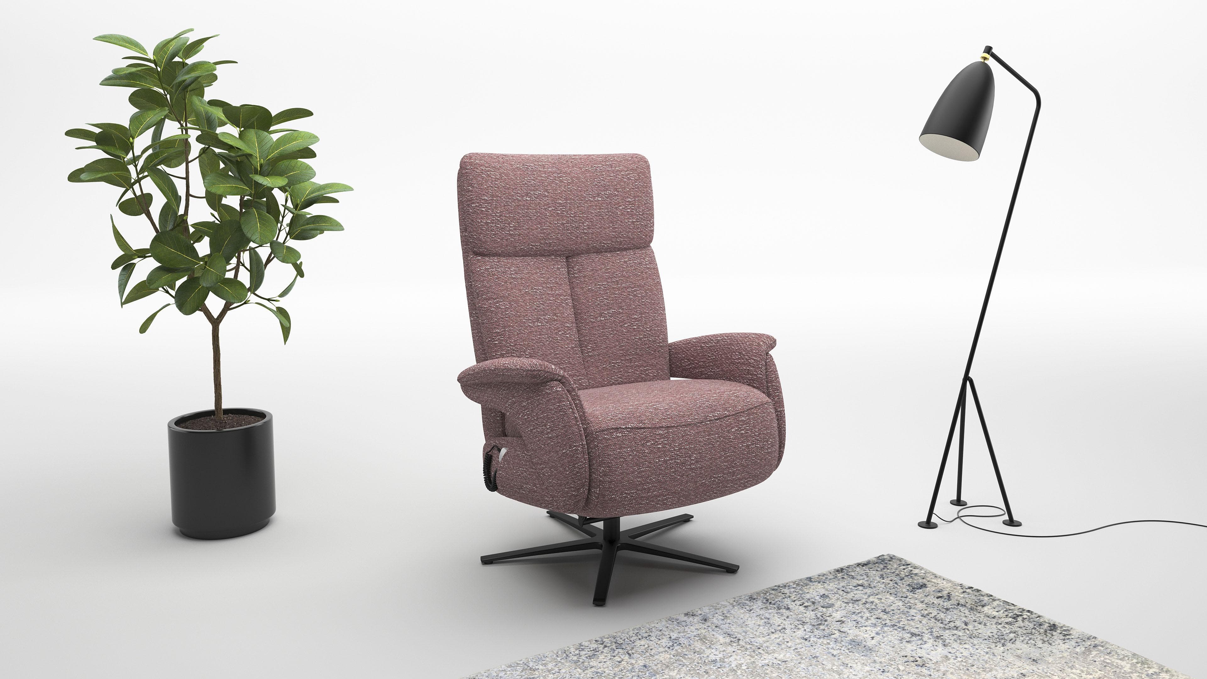 TV-Sessel SIT & MORE 'Triple Seven Xtra large' in Lila