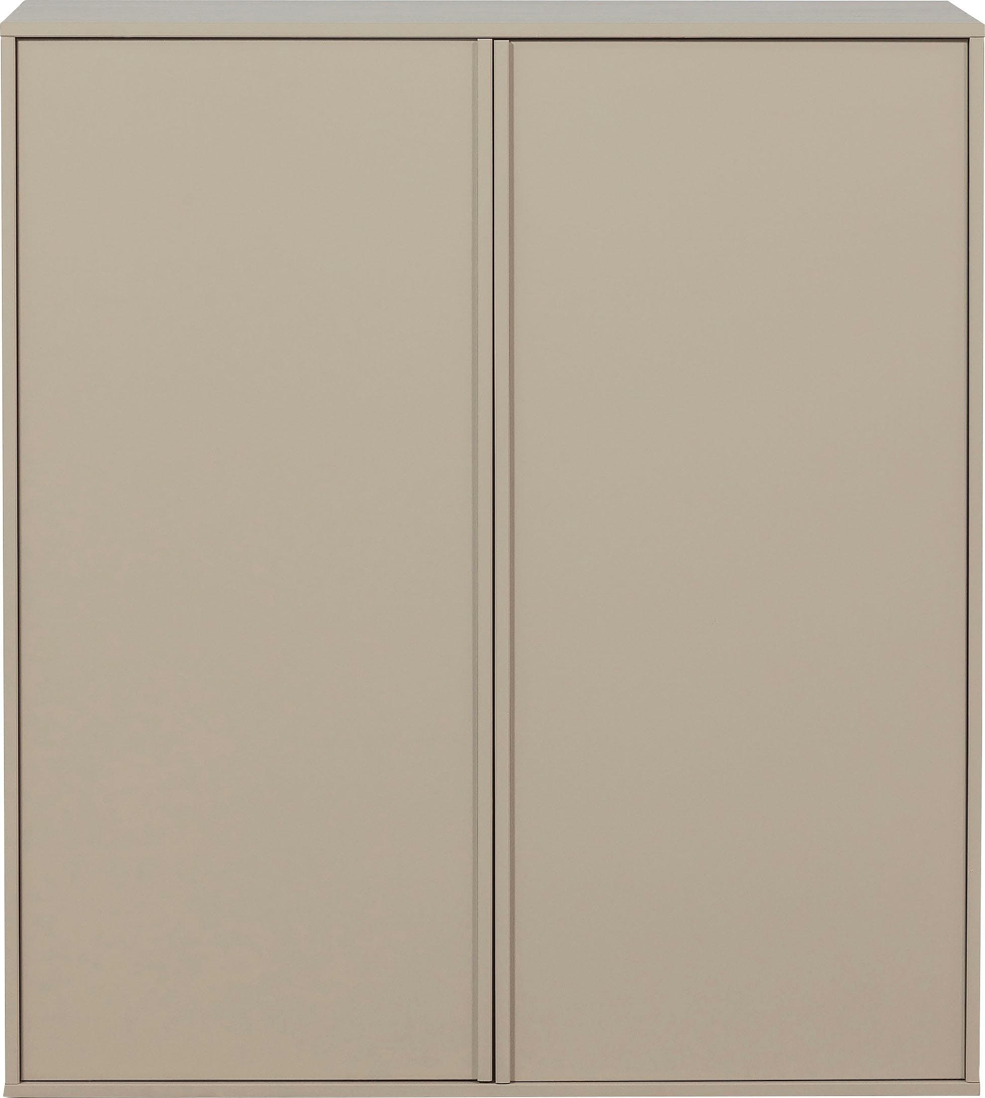 Highboard WOOOD Daily Hochkommode Beige FSC-zertifizierter Holzwerkstoff