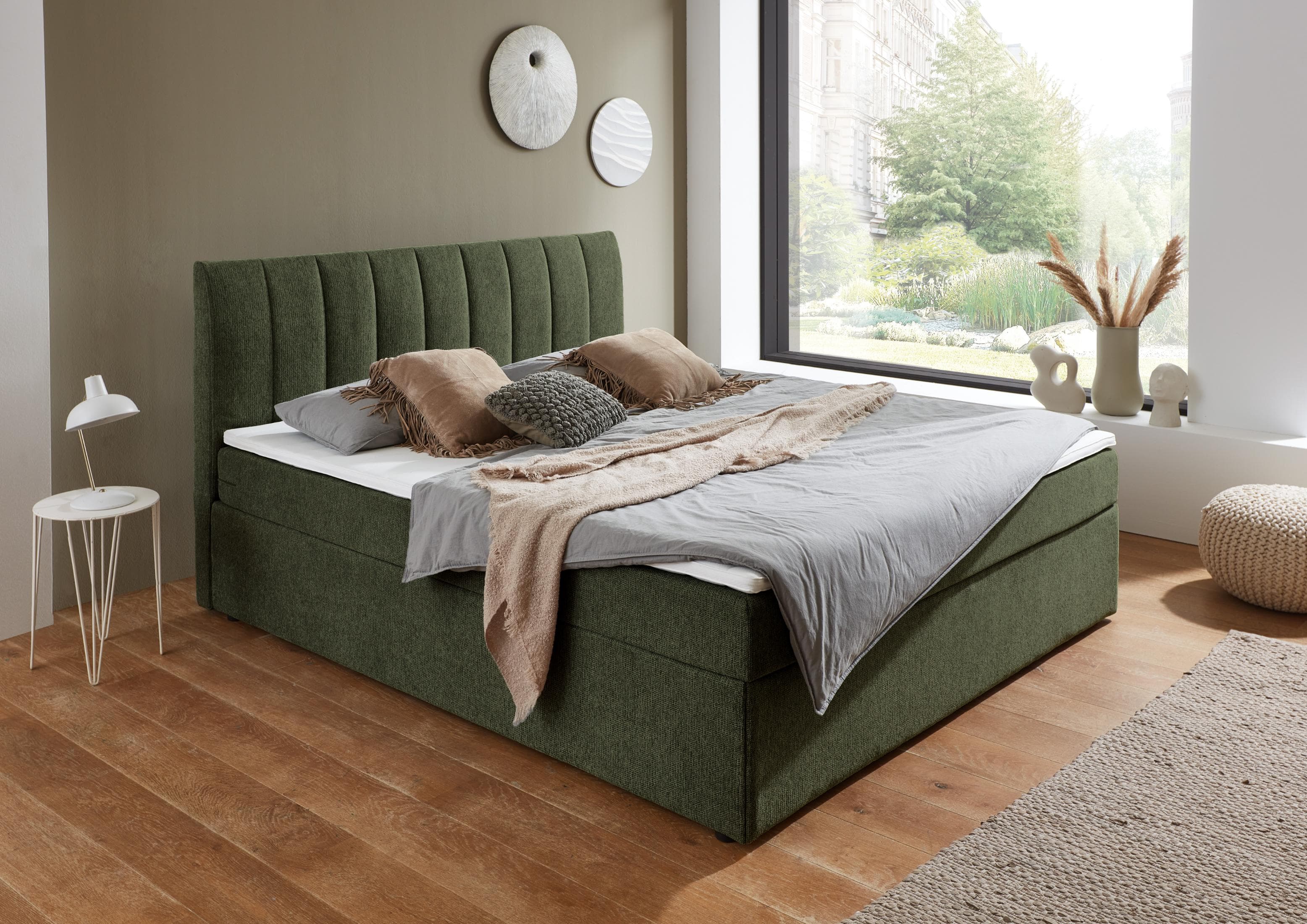 Boxbett Alva Grün mit Bettkasten ATLANTIC HOME COLLECTION
