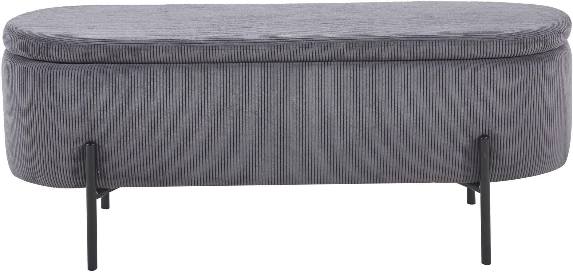 Aufklappbarer Hocker mit Stauraum