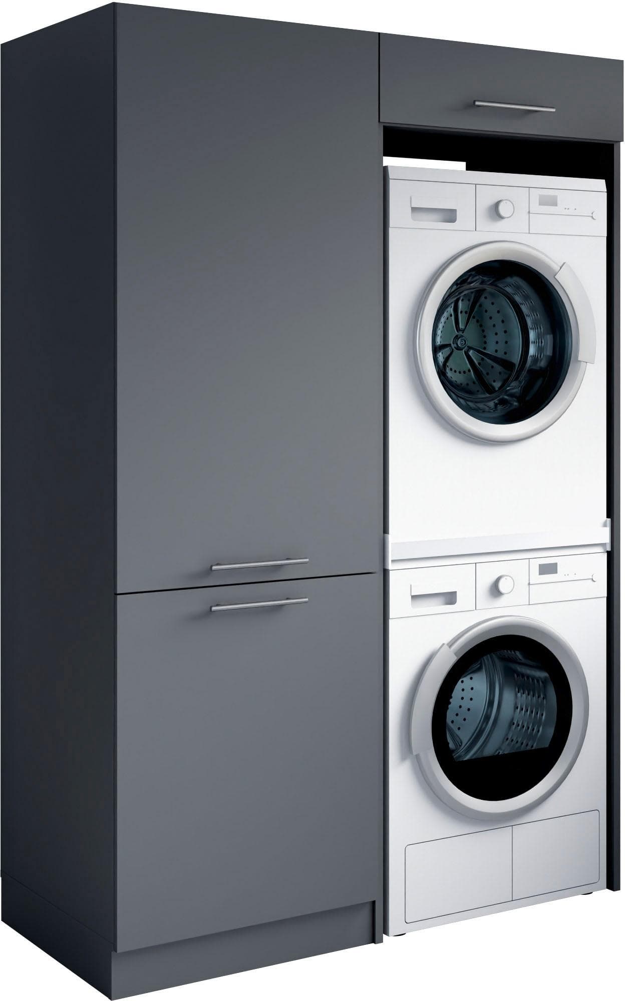 Baur Versand Mehrzweckschrank-Set Laundreezy Anthrazit Matt
