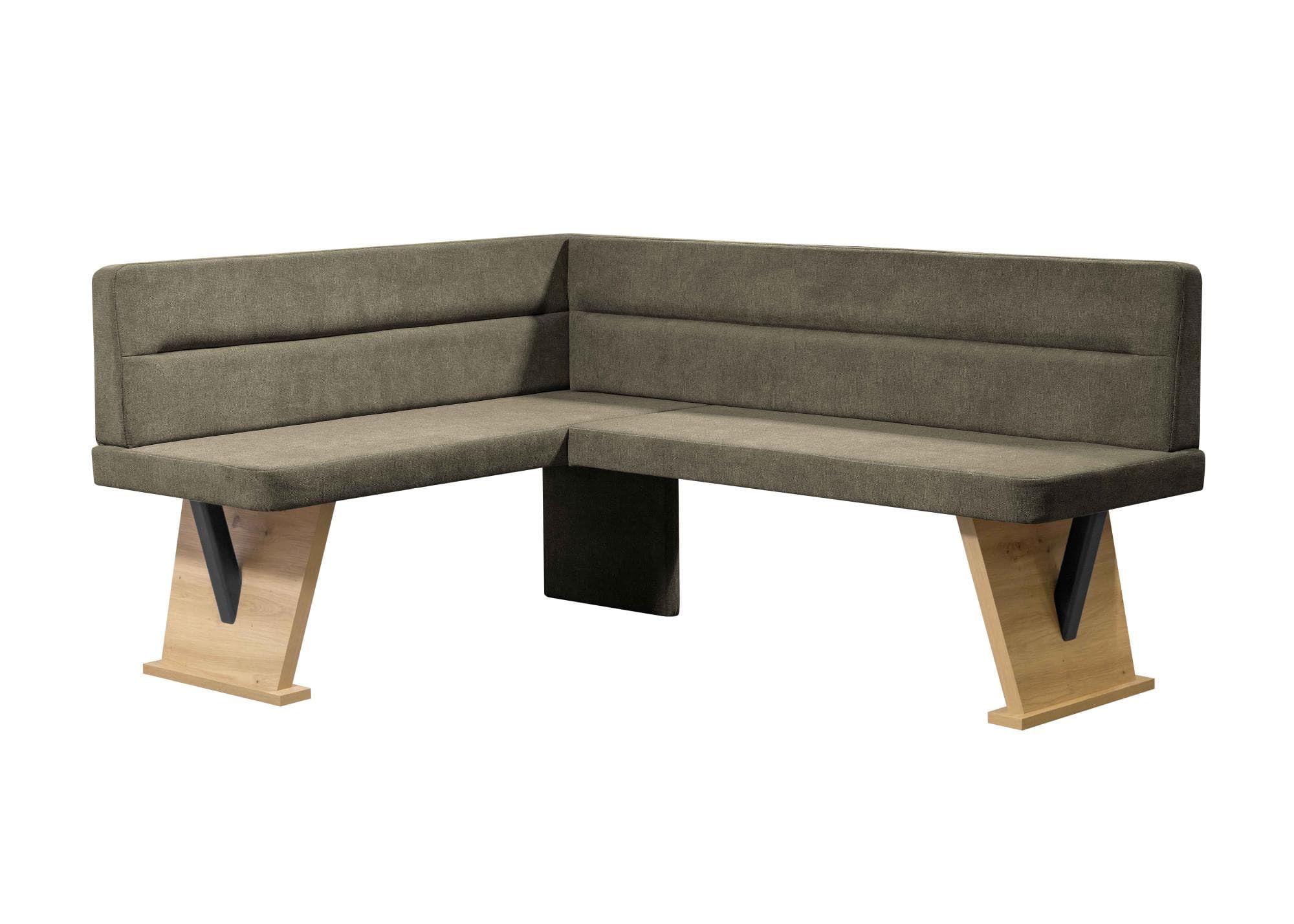 HOME AFFAIRE Eckbank Laros Dunkelbraun Microfaser