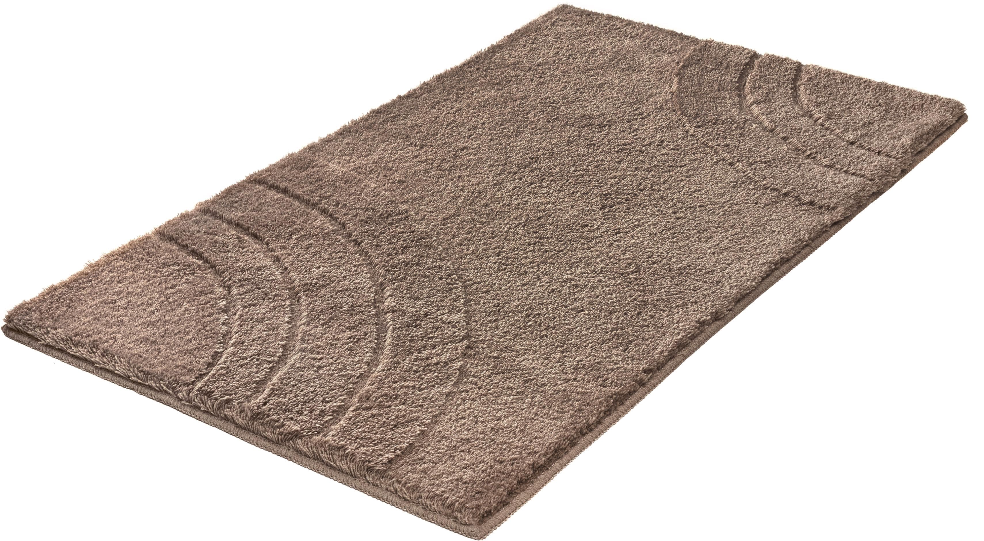 Moderne Badematte in Taupe