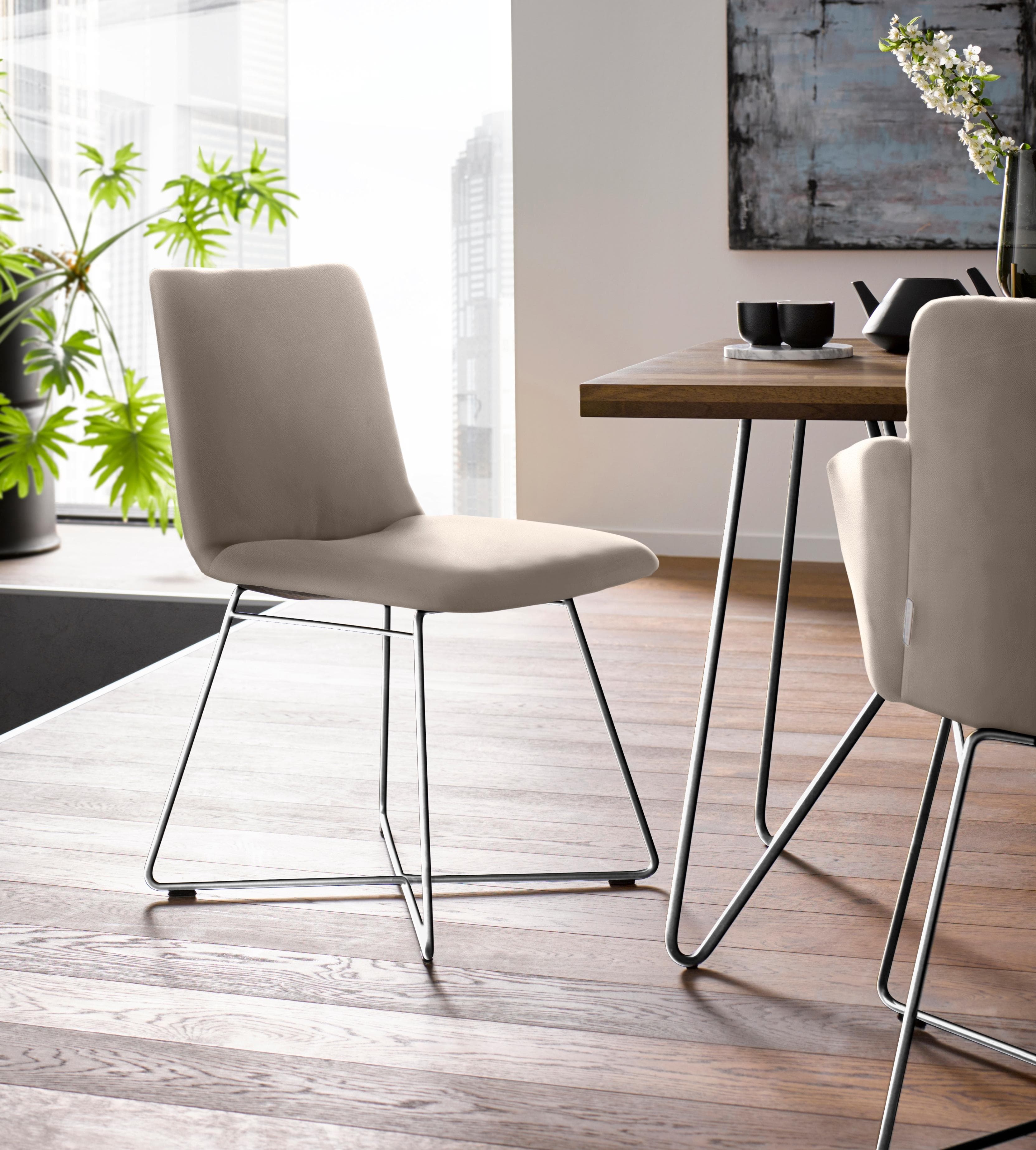 Polsterstuhl W.SCHILLIG jakob Braun Longlife Xtra-Leder