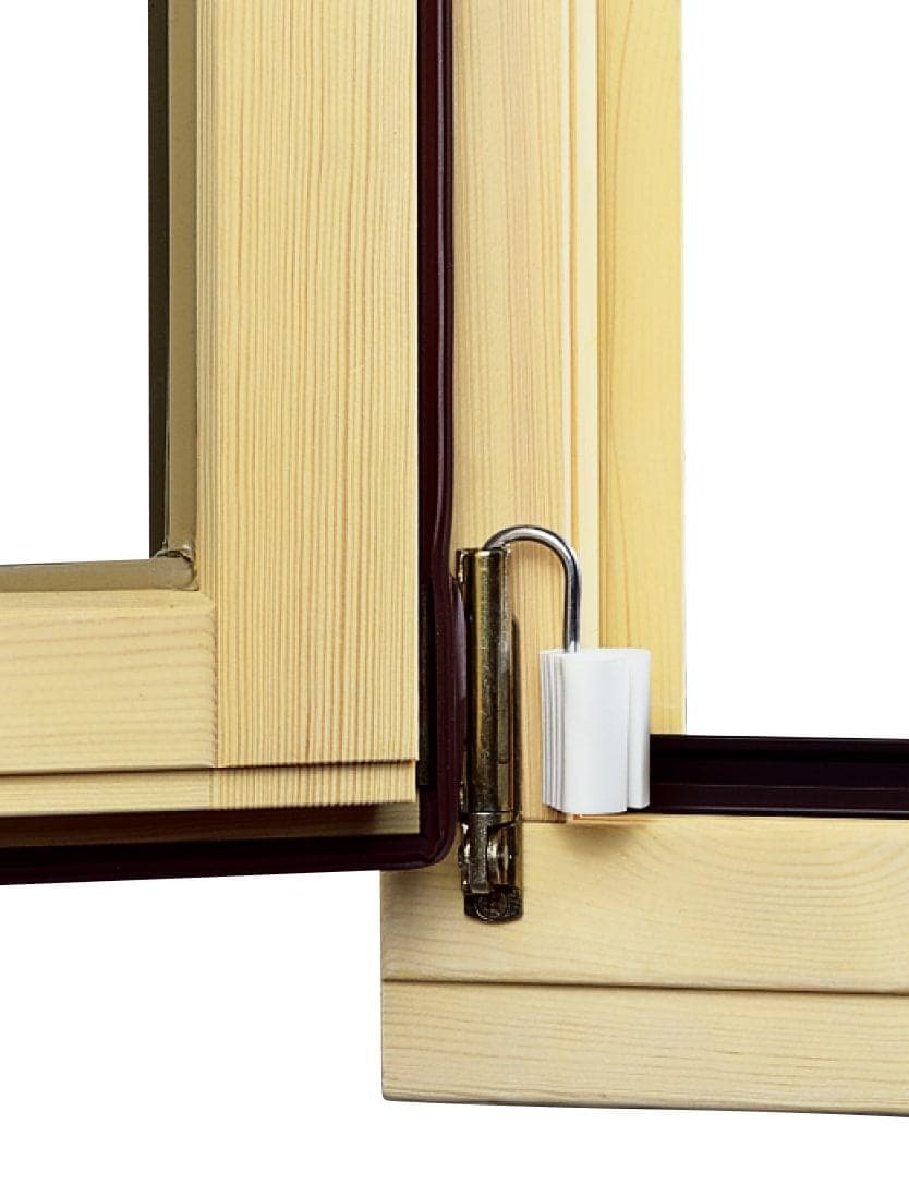 Ruco Fensterstopper 4er Set Weiß Kunststoff Metall