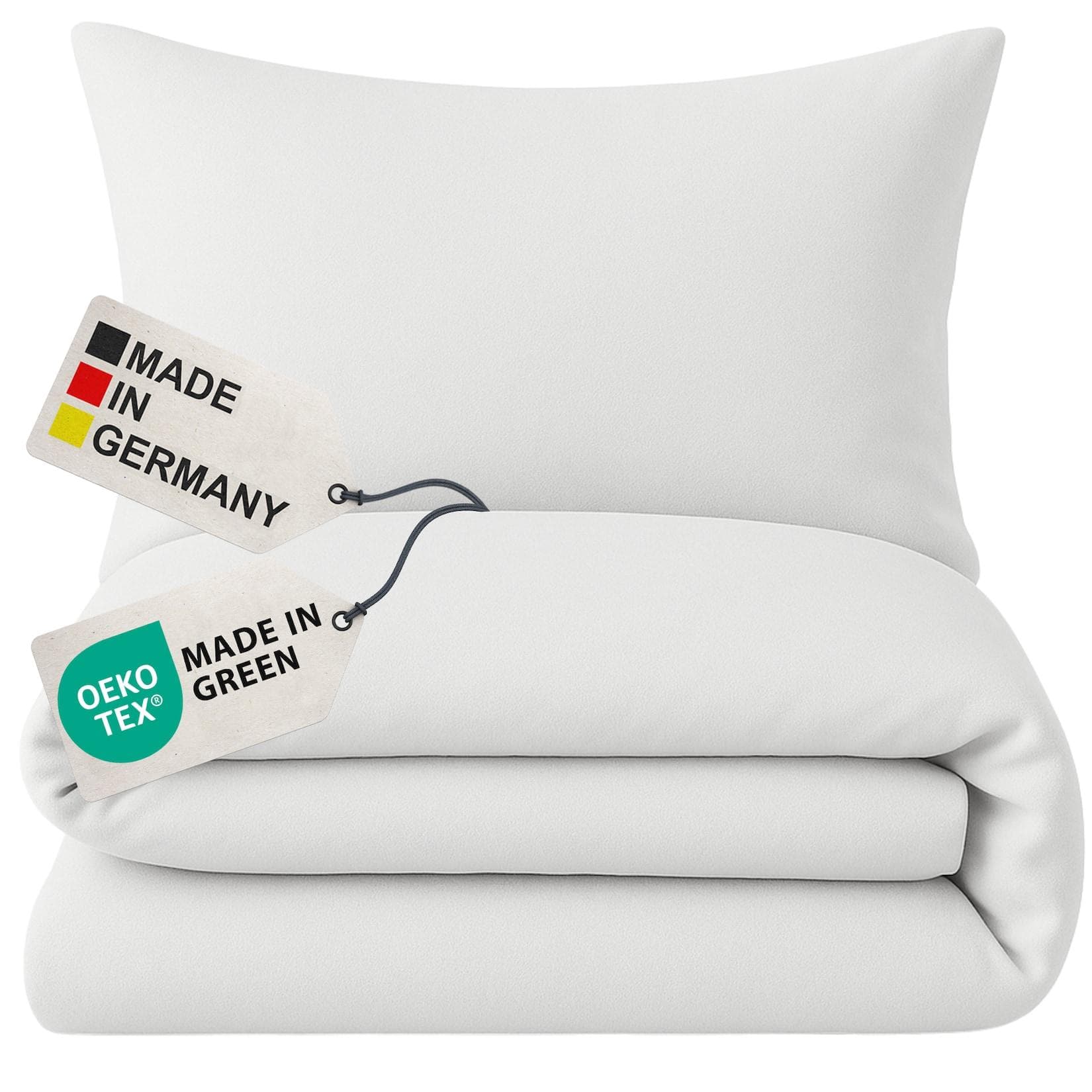 NYVI Biber Winter Bettwäsche Deluxe mit Reißverschluss - Flauschige Bettgarnitur, 100% Baumwolle, 145g/m², Einlaufschutz
