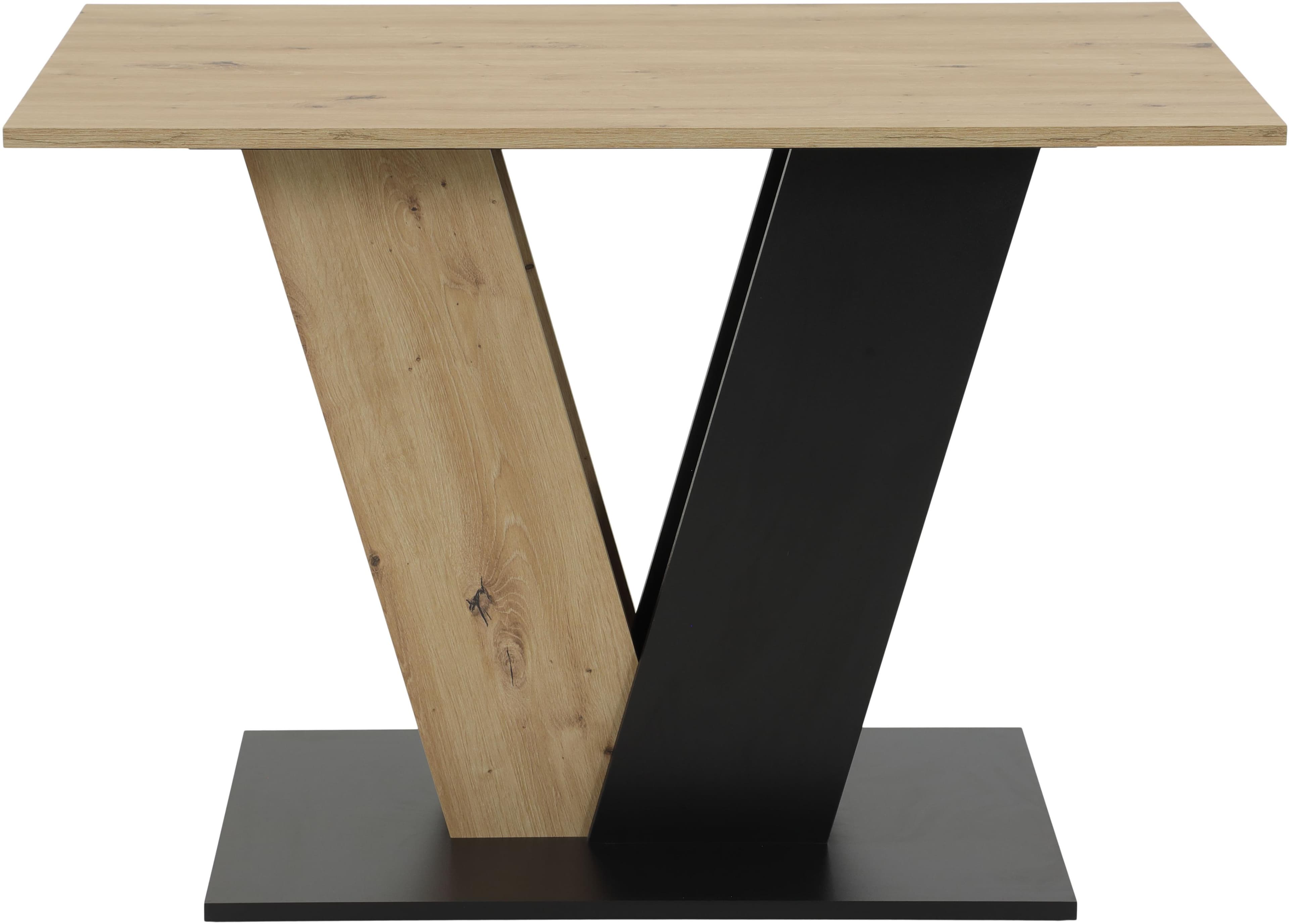 HELA Esstisch JUDITH Beige Schwarz ABS-Kante
