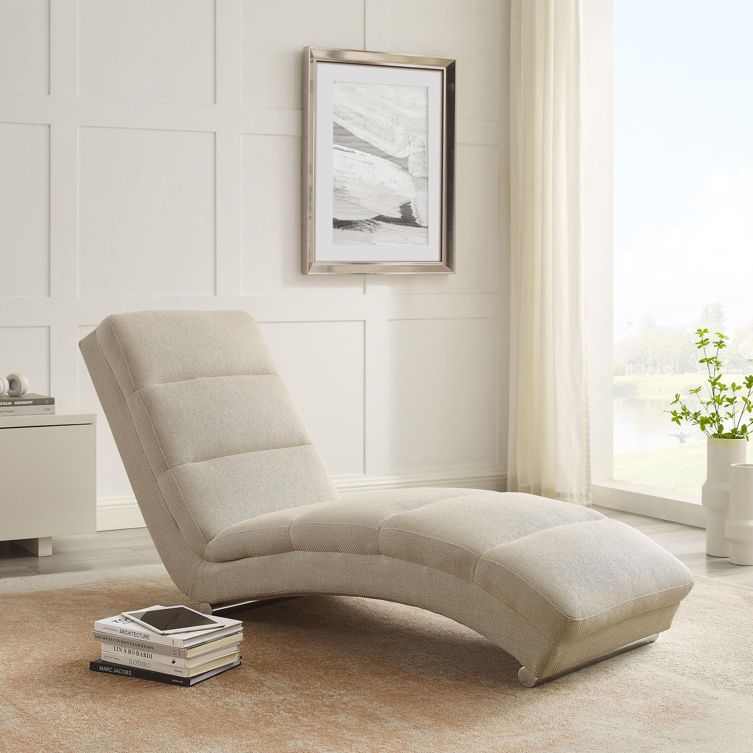 SalesFever Relaxliege Beige Oeko-Tex zertifiziert
