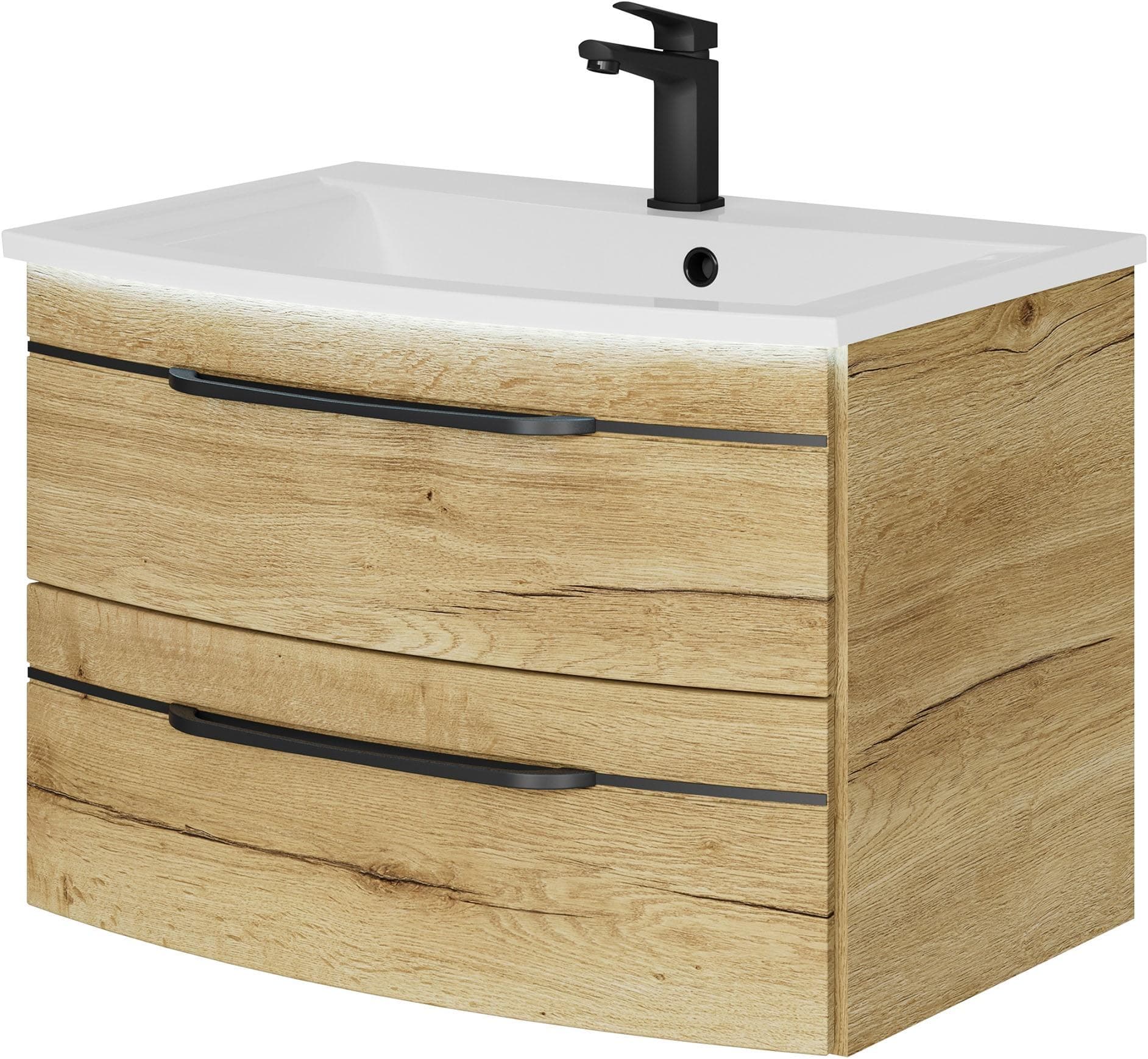 SAPHIR Waschtisch Set 7045 Mineralmarmor mit Unterschrank