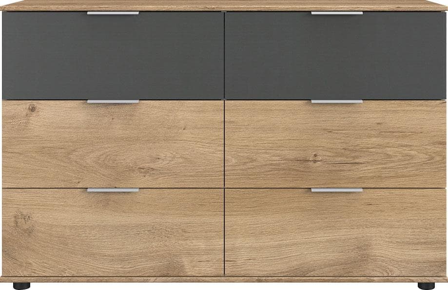 Wimex Valencia Schubkastenkommode Grau 6 Schubladen Holzwerkstoff