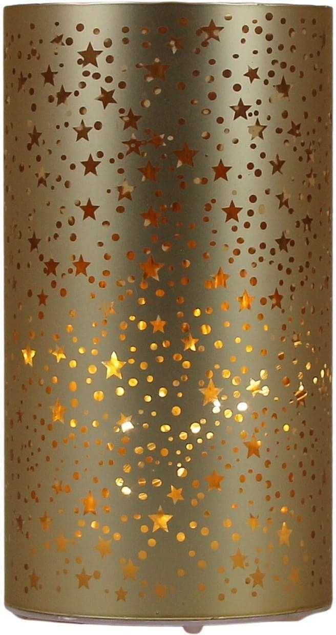 LED Windlicht Stern Gold AM Design