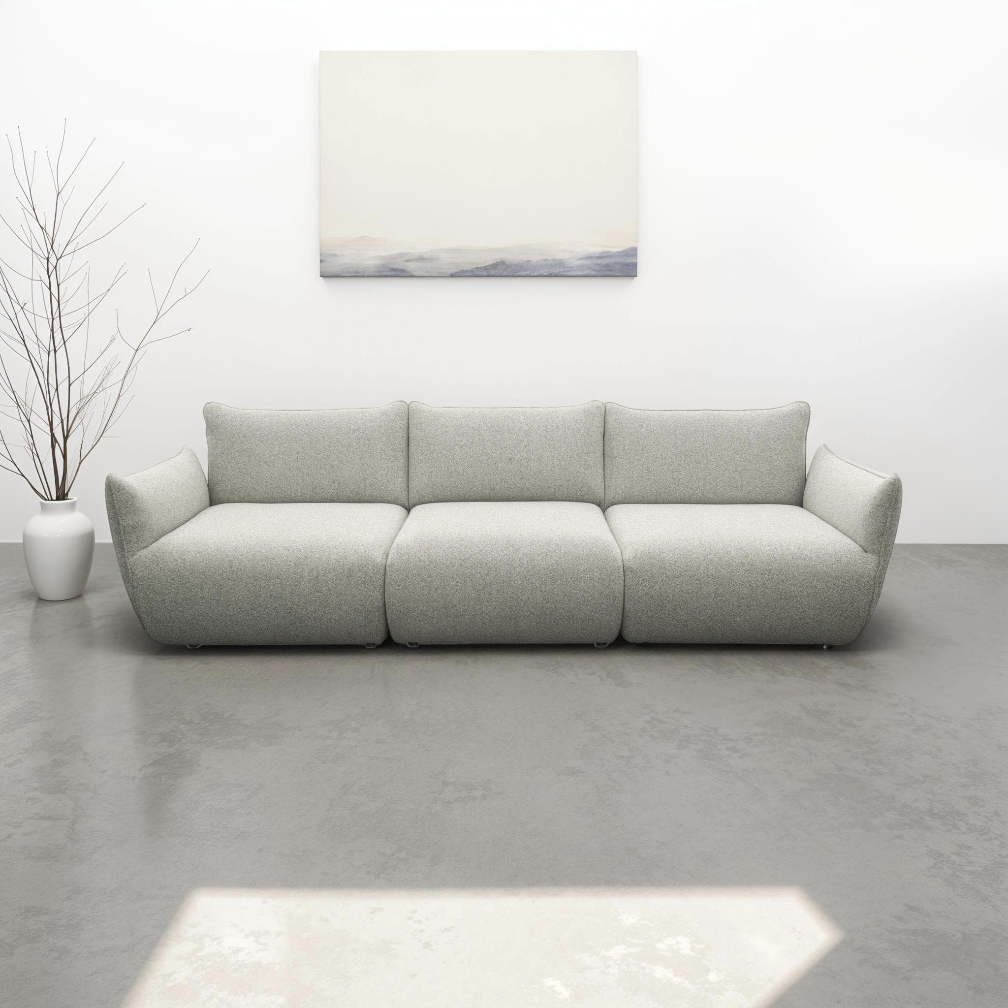 Big-Sofa DOMO COLLECTION Bristol 276 cm Beige Grün Taschenfederkern