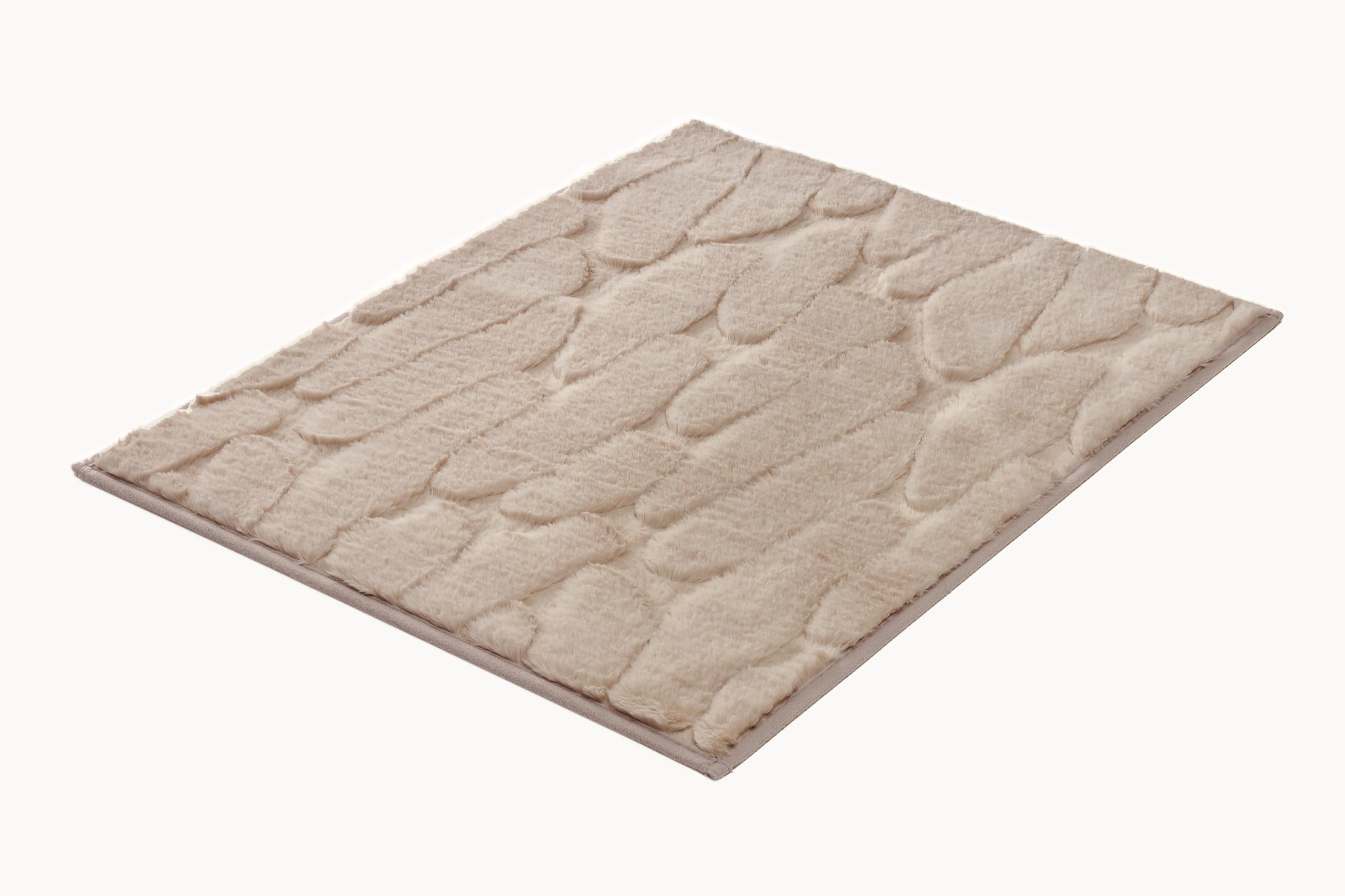 Moderne Badematte aus Polyester in Seide