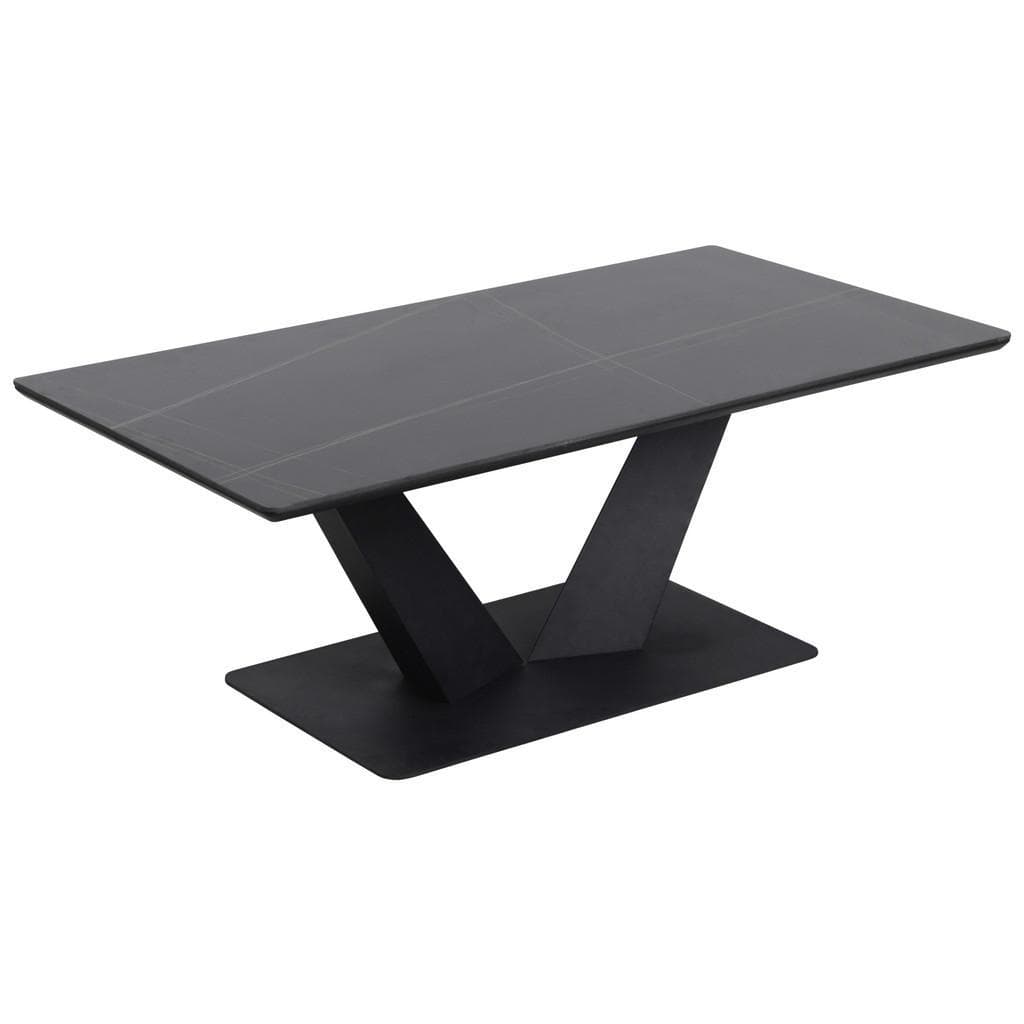 Stylife Couchtisch Schwarz Marmoroptik
