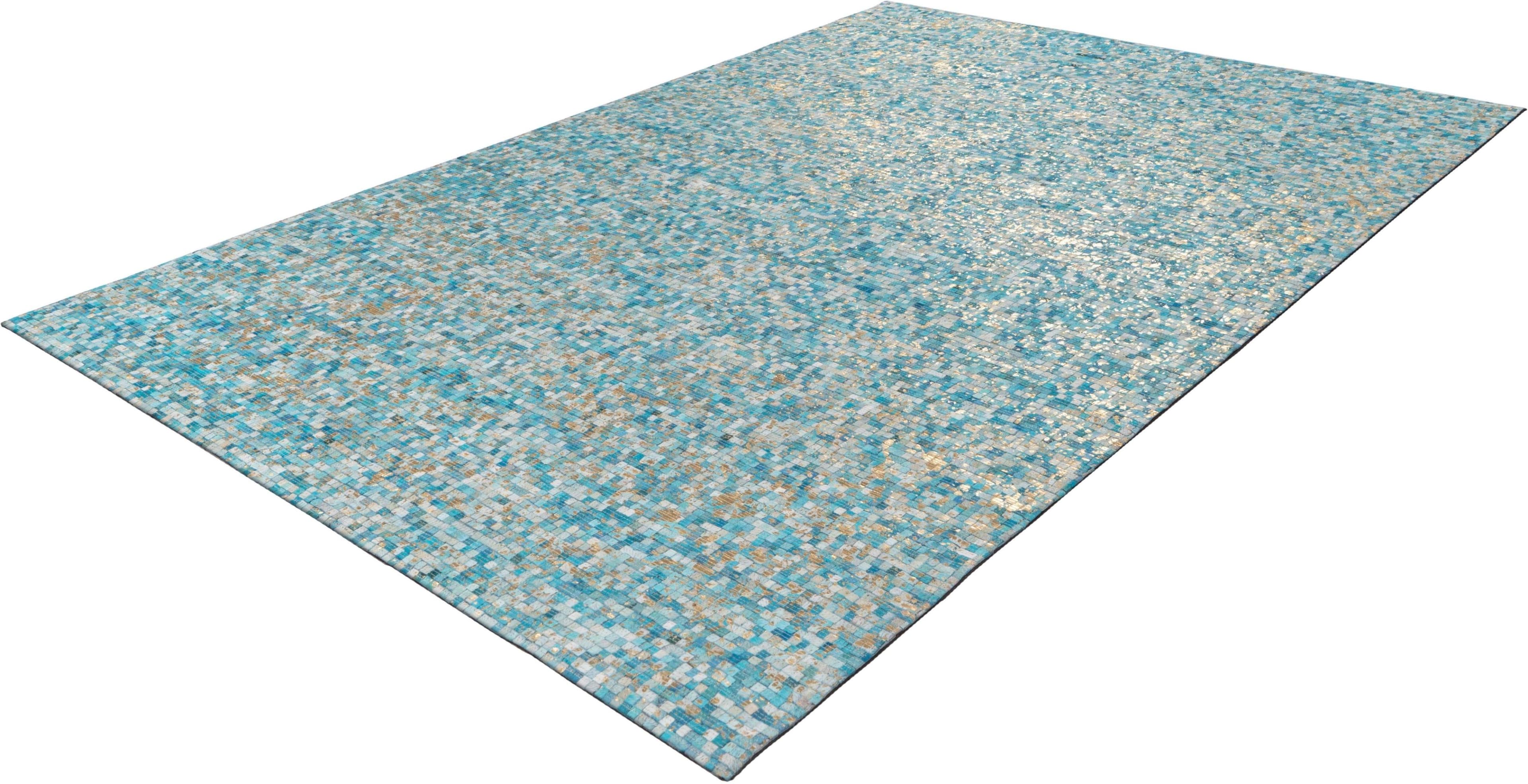 Calo-deluxe Fellteppich Vezzana 615 Türkis