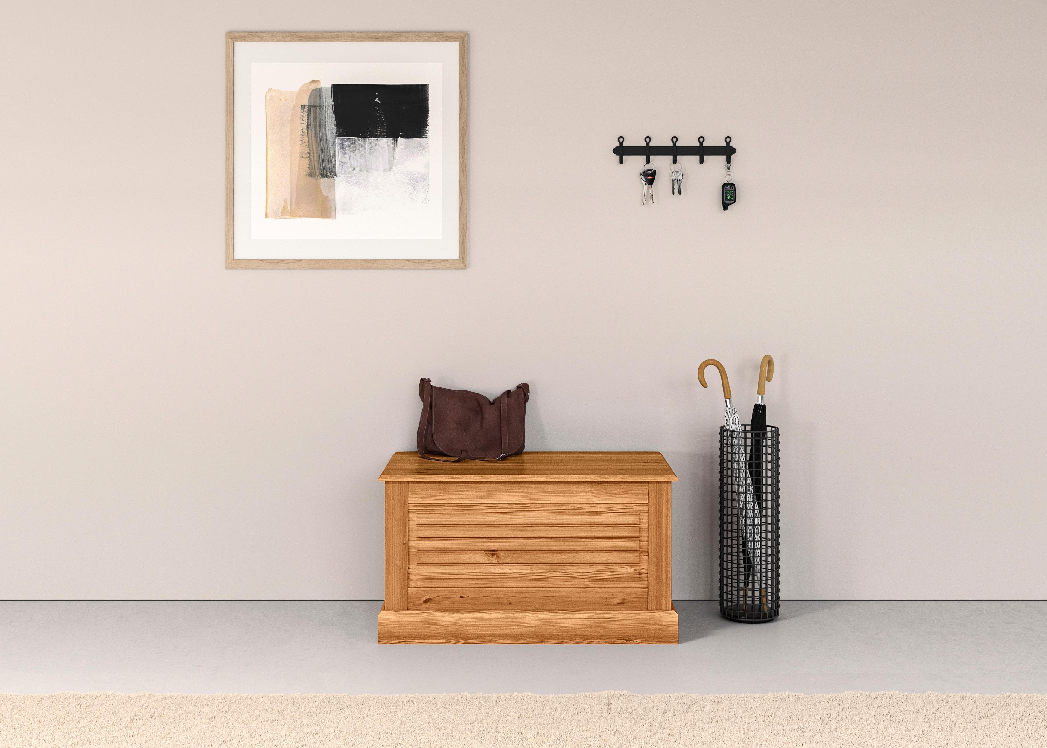 Home Affaire Sitztruhe Liotta Massivholz Kiefer Natur