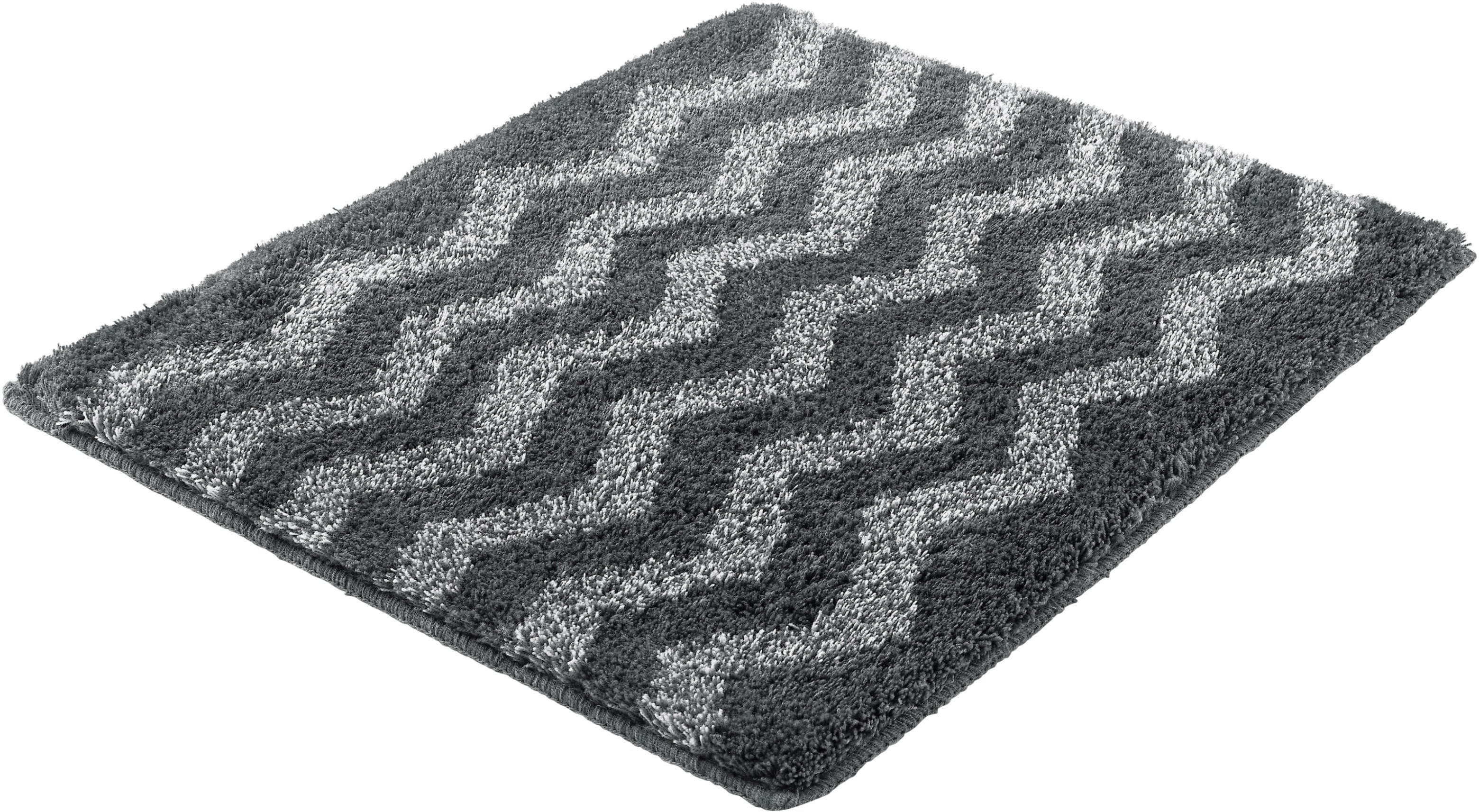 Badematte Zack Kleine Wolke Schiefer Polyacryl Zickzack Design