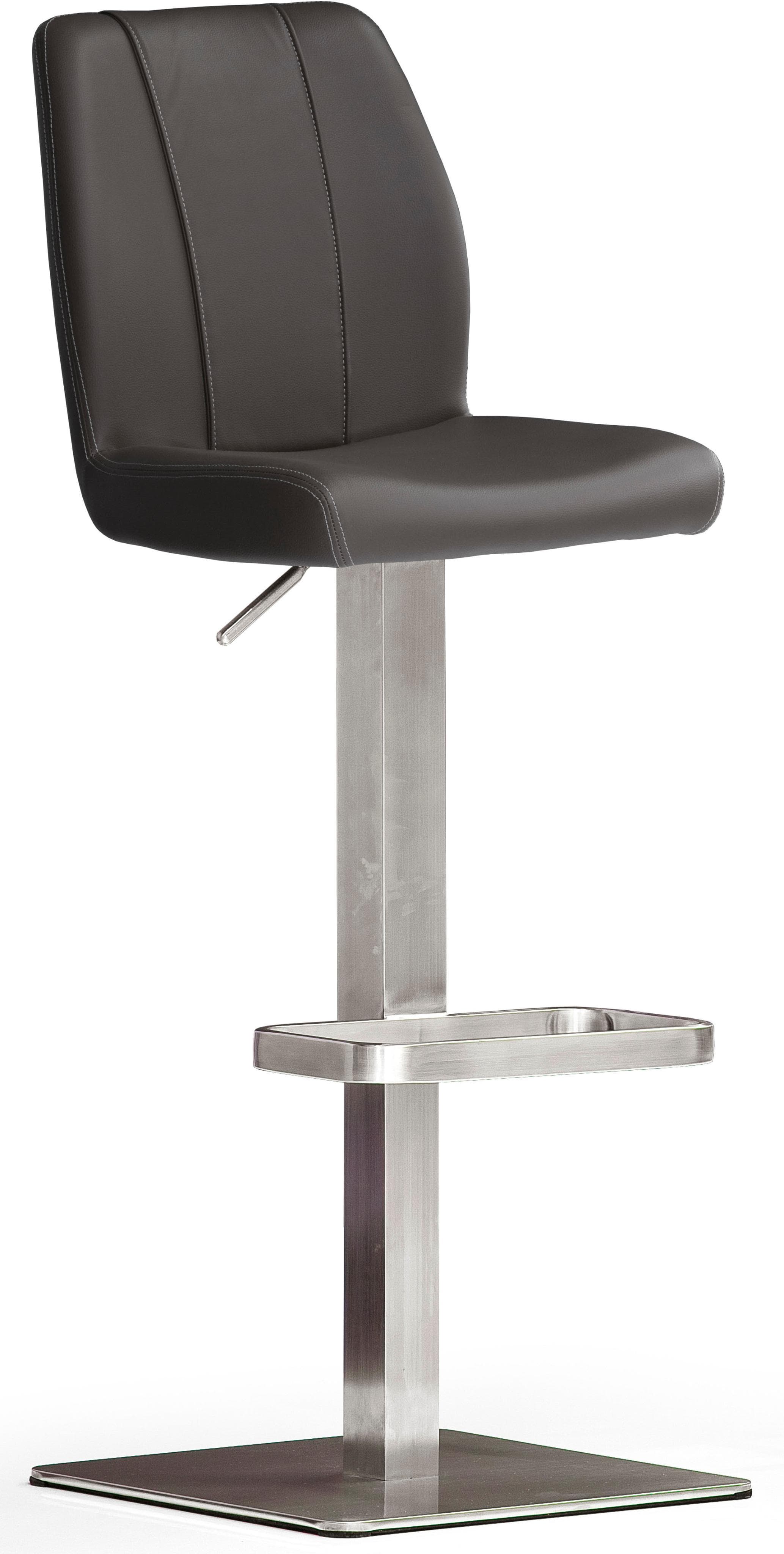 MCA FURNITURE Barhocker Bistrostuhl Schwarz Kunstleder Höhenverstellbar