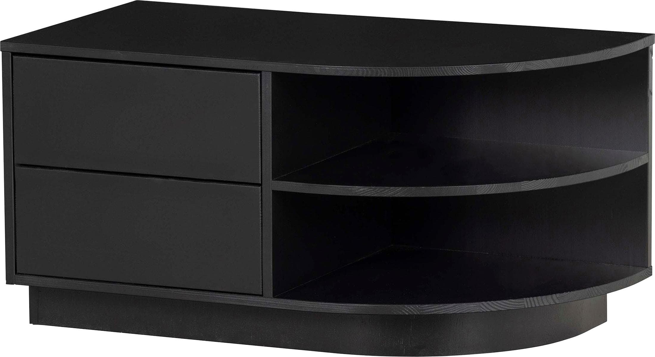 WOOOD Lowboard Finca Schwarz mit Push-to-Open-System