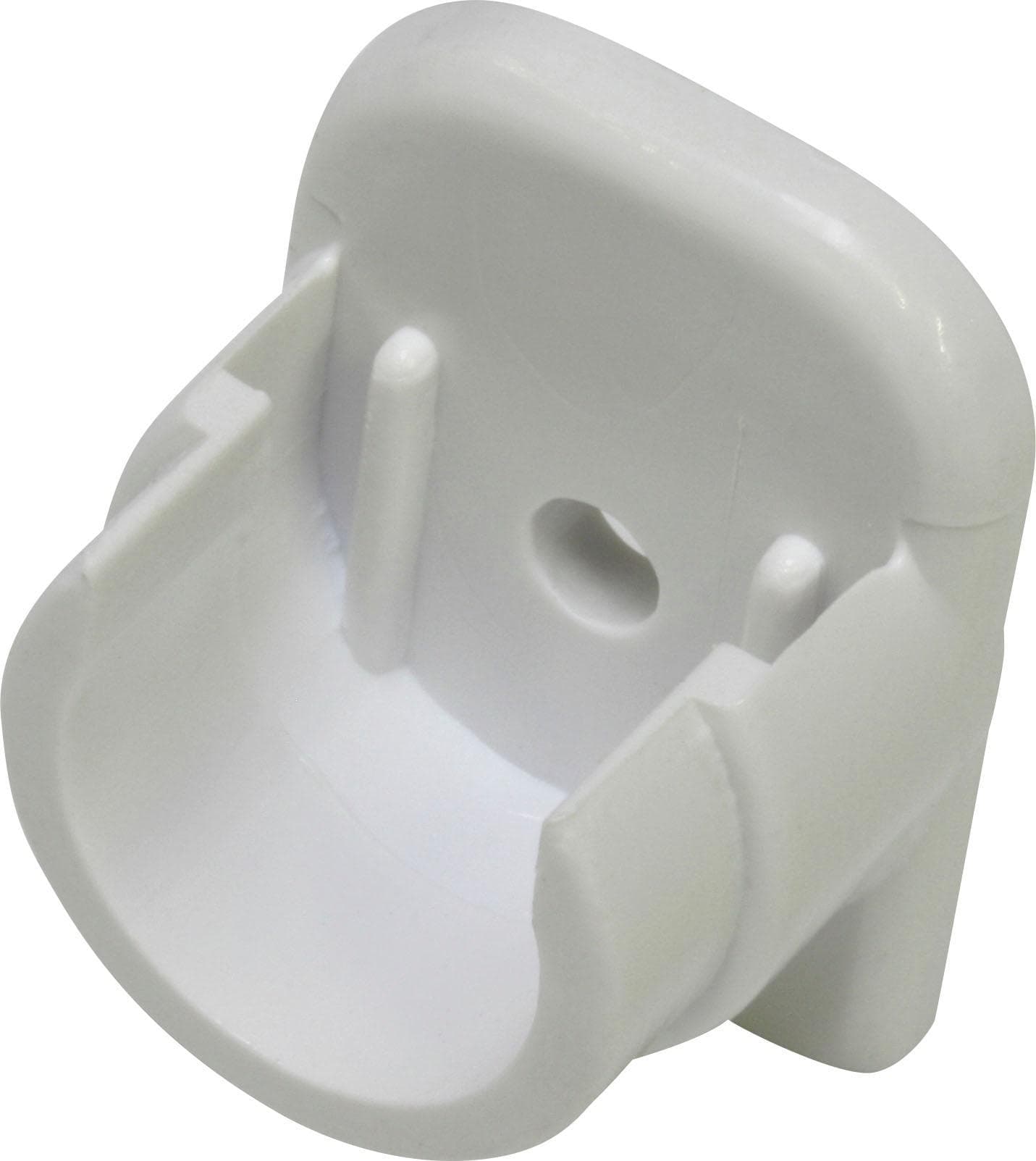 GARDINIA Wandlager für Vitragestangen Ø 11+12 mm Weiß