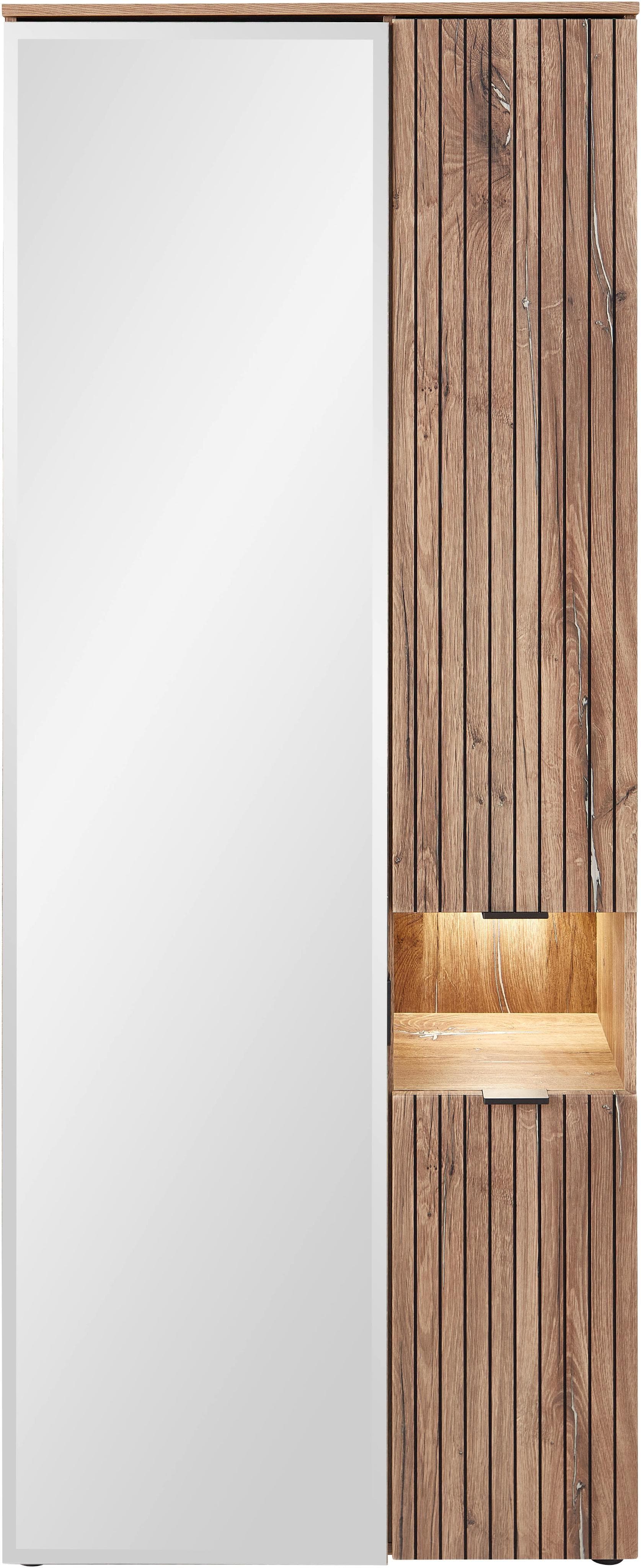 Innostyle LINEA Flurgarderoben Set 5-teilig, Holzwerkstoff, MDF, LED-Beleuchtung, Soft-Close