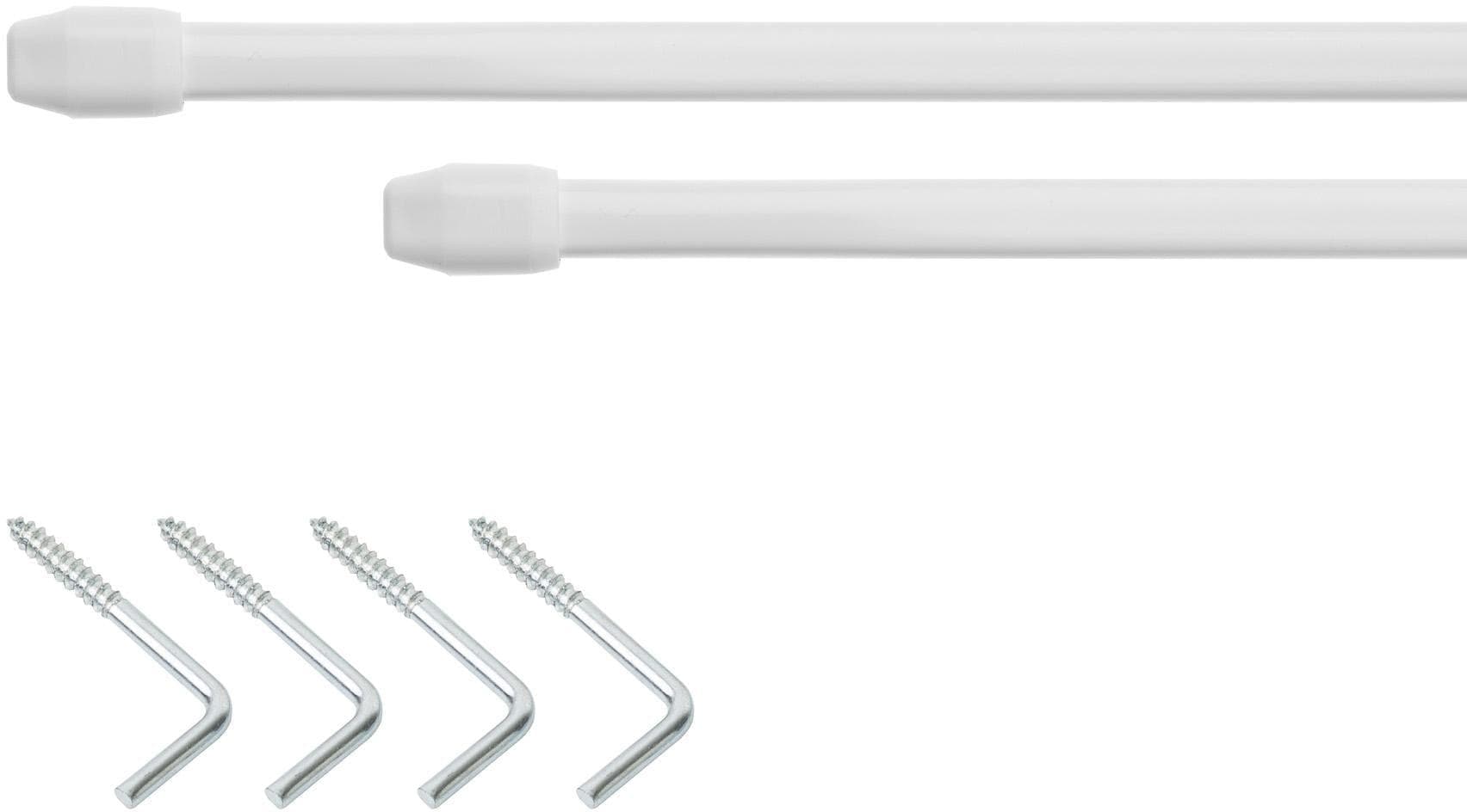 LICHTBLICK ORIGINAL "Vitrage" Gr. 4, weiß, Ø:11mm, Metall, Gardinenstangen
