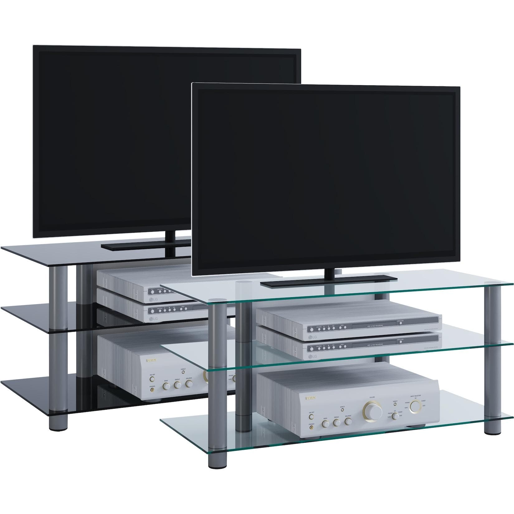 VCM TV-Board Sideboard Alu Glas Netasa
