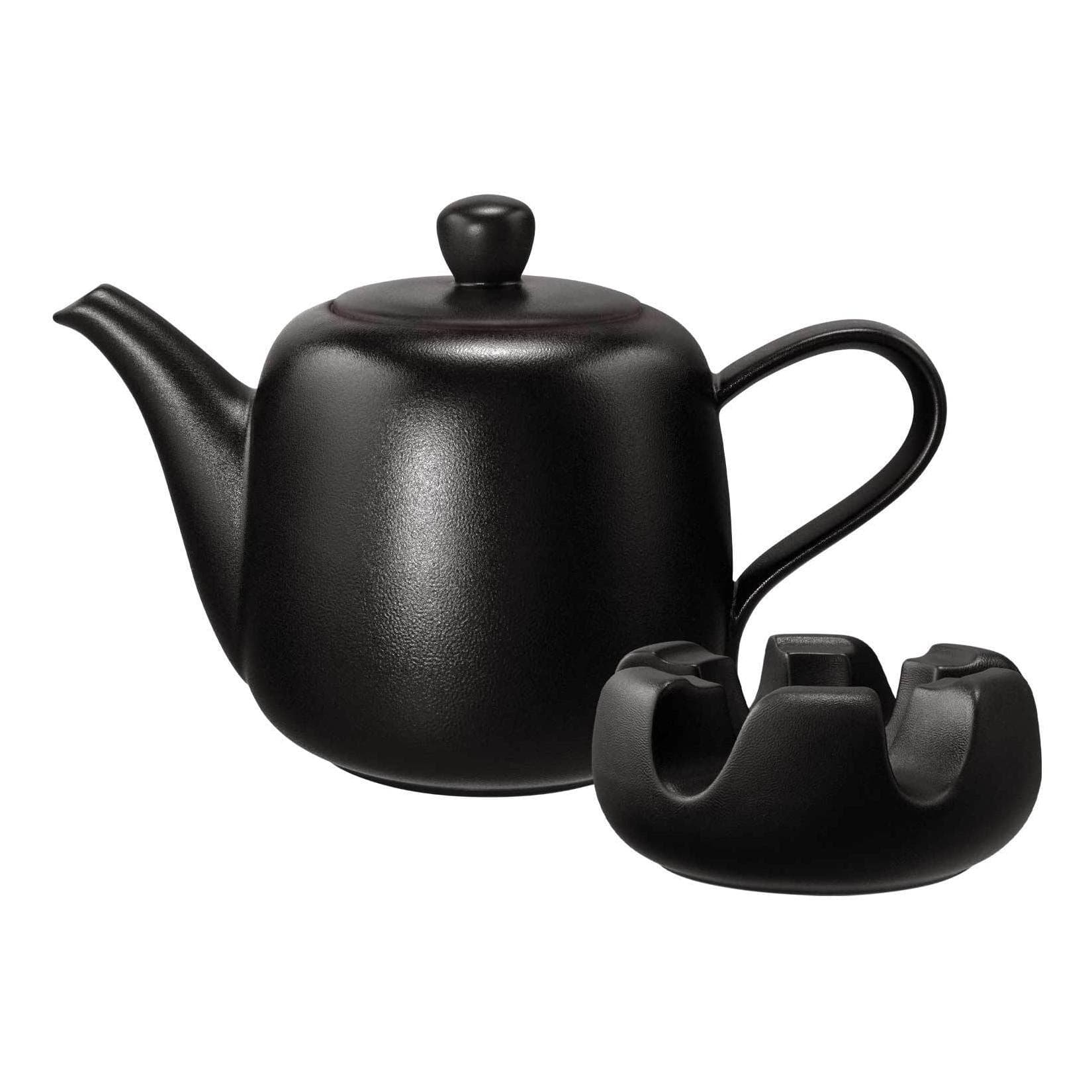 Seltmann Weiden Kanne mit Stövchen Liberty Velvet Black 1,6 l