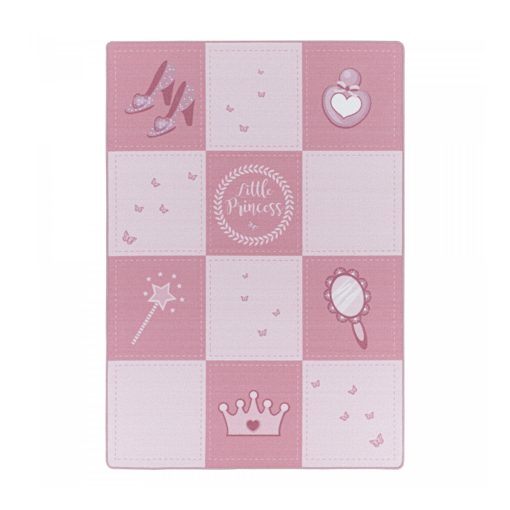 Ayyildiz Kinderteppich Spielteppich Hüpfkästchen Punkte Herzen