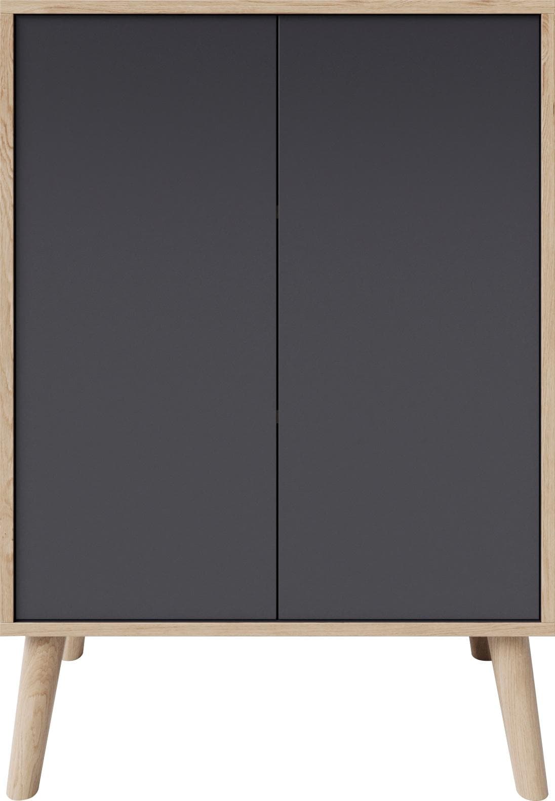 Welltime Waschbeckenunterschrank MOLN Grau Push-to-Open