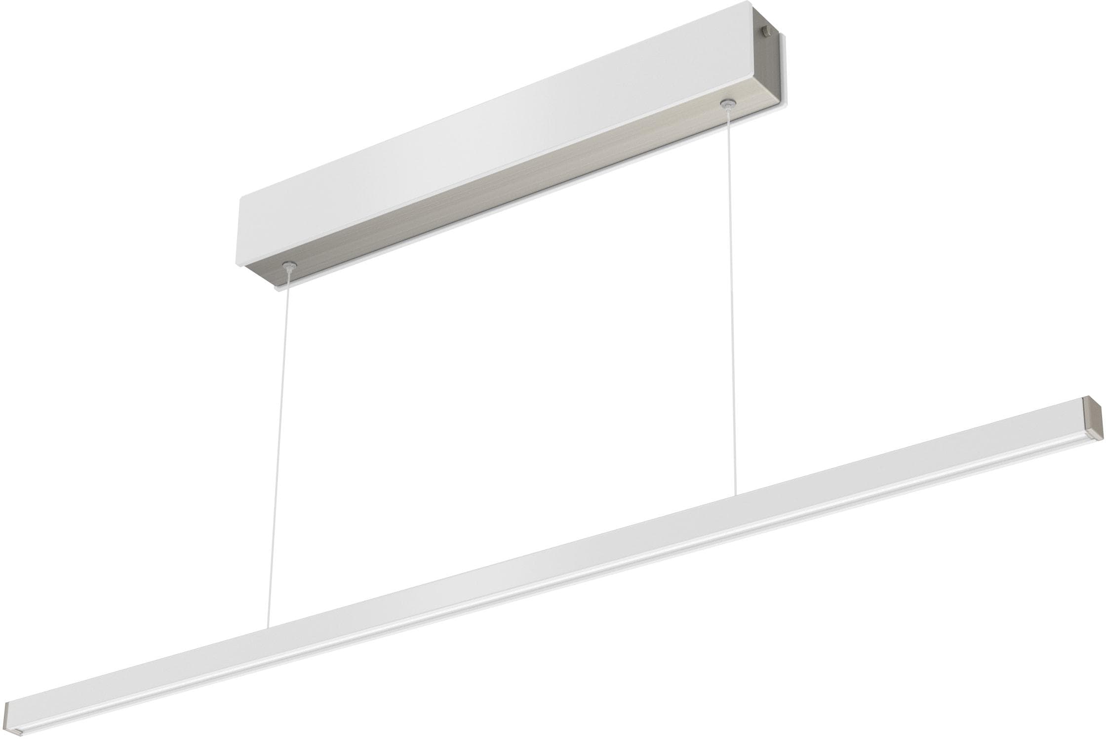 LED Pendelleuchte Metall Weiß Nickel Schwarz 150cm