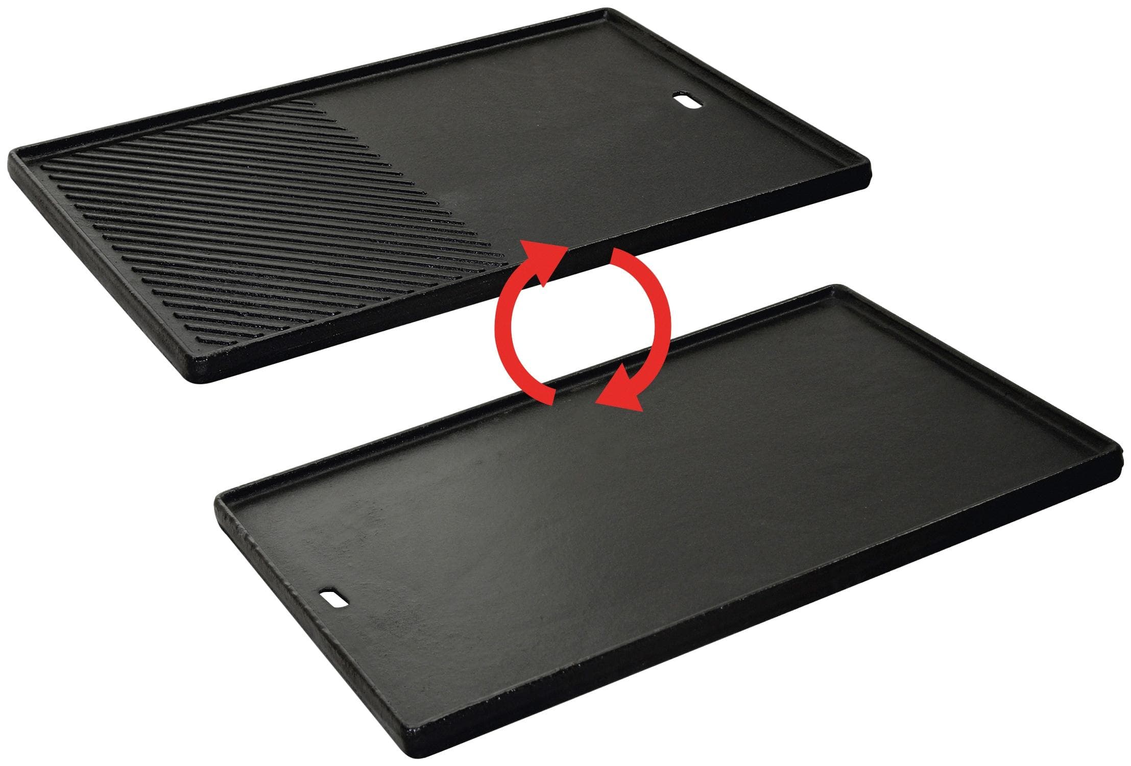 Grillplatte ENDERS, schwarz, Gusseisen, Grillroste, 1/2 für Gasgrill KANSAS 4