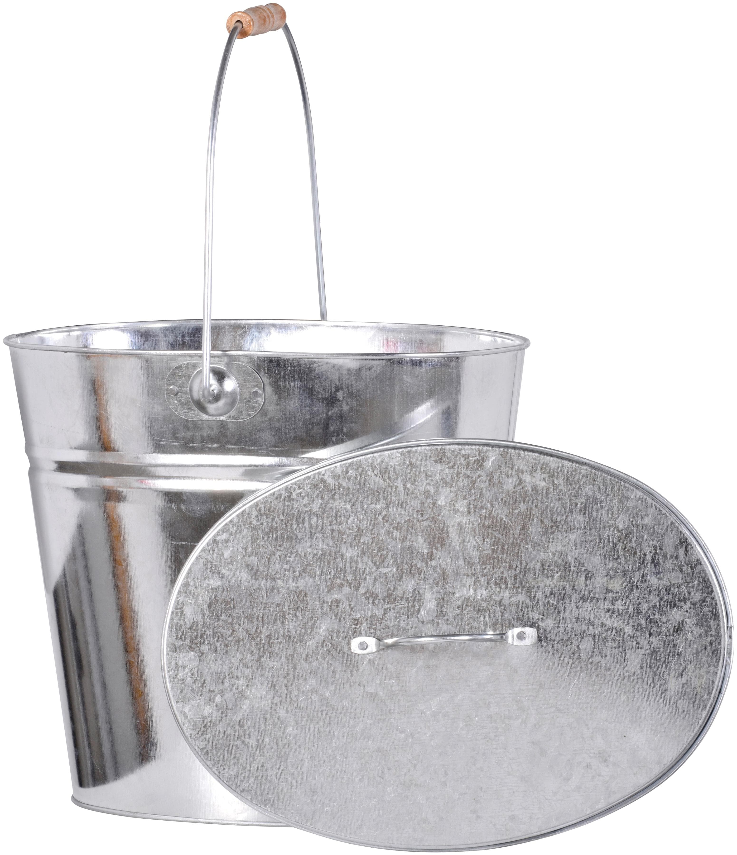 Stahl Aufbewahrungsbox in Silber und Anthrazit, Oval